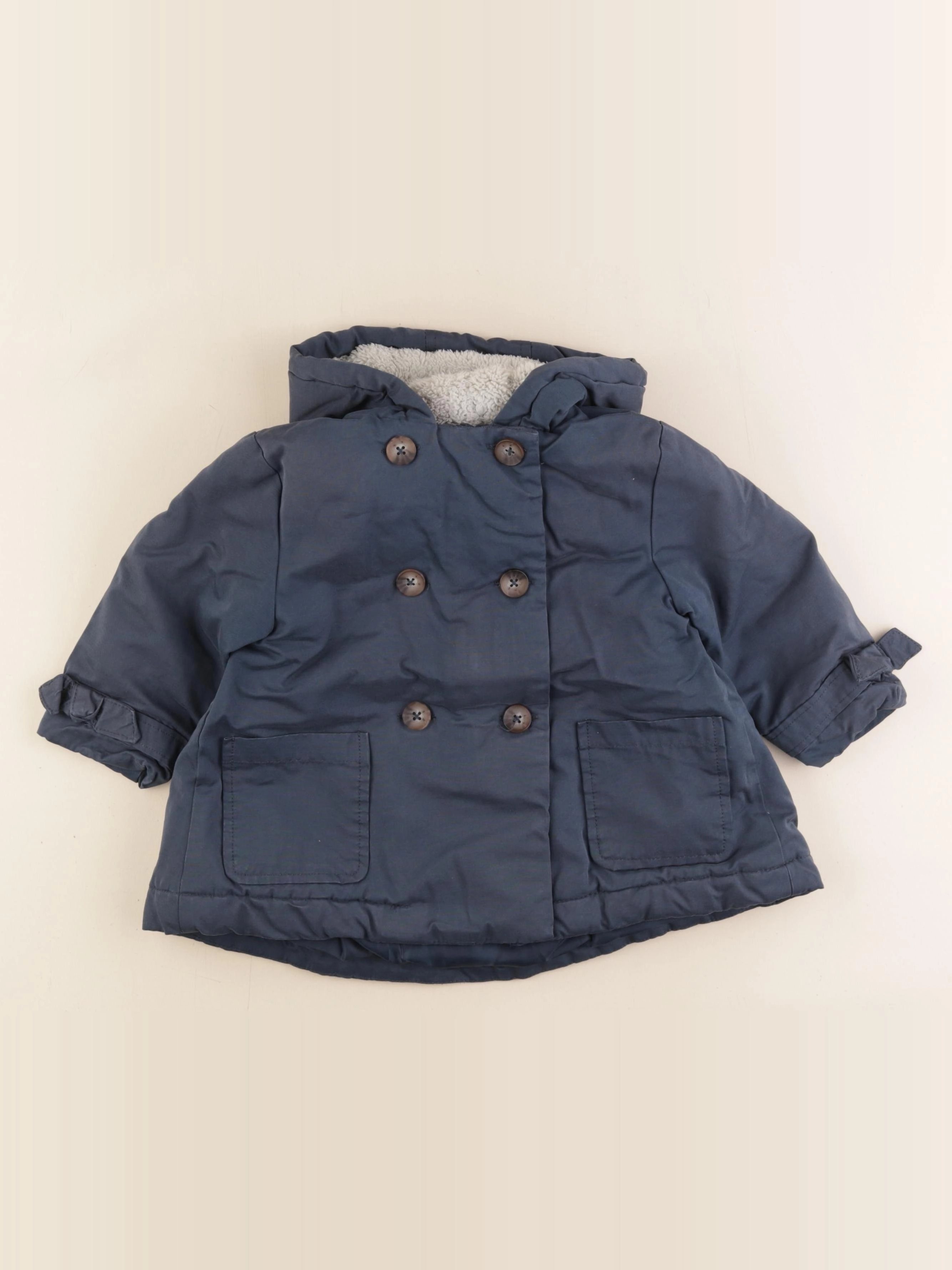 Vertbaudet - manteau bleu - 3 ans