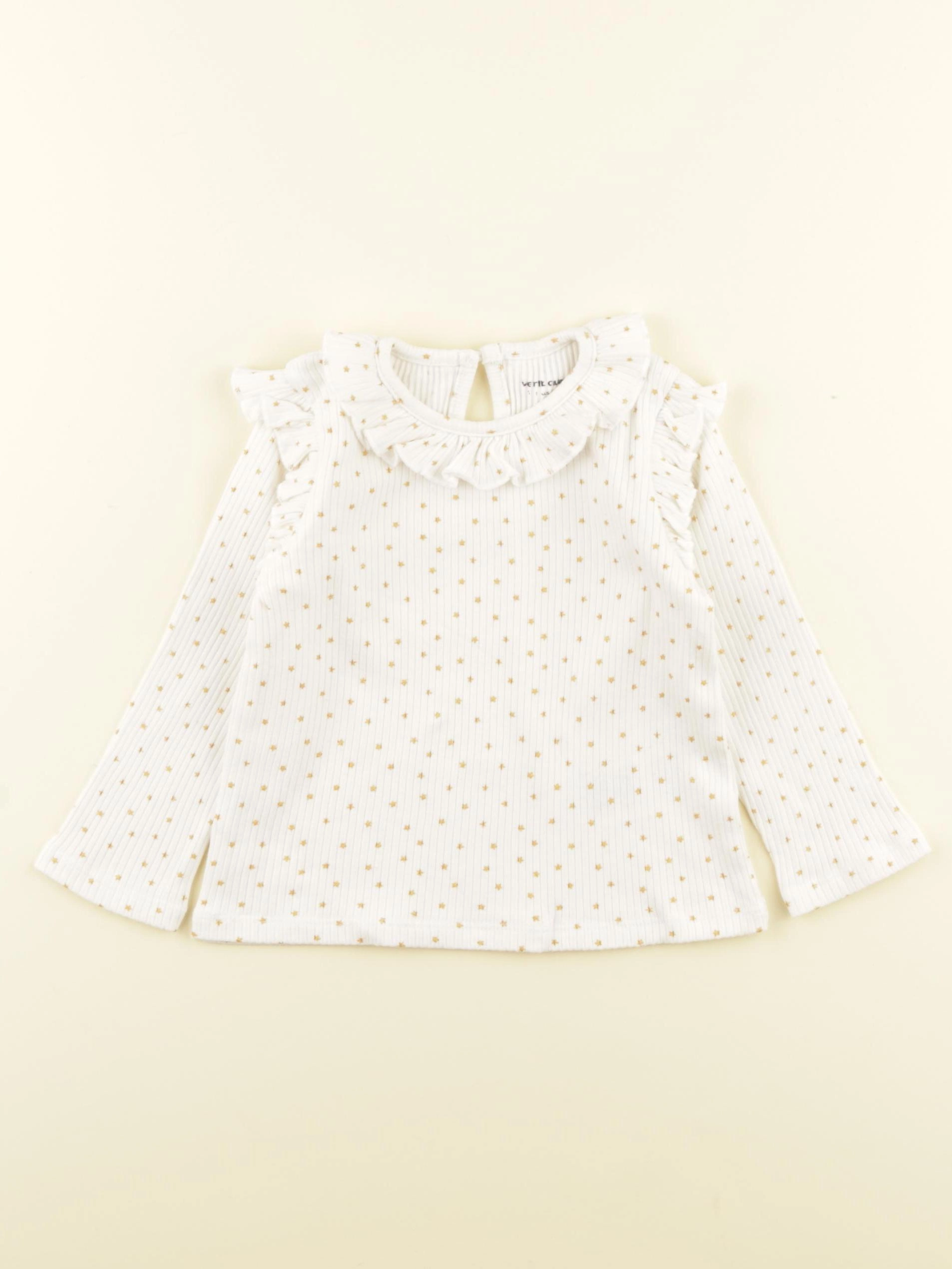 Vertbaudet - tee-shirt blanc - 18 mois