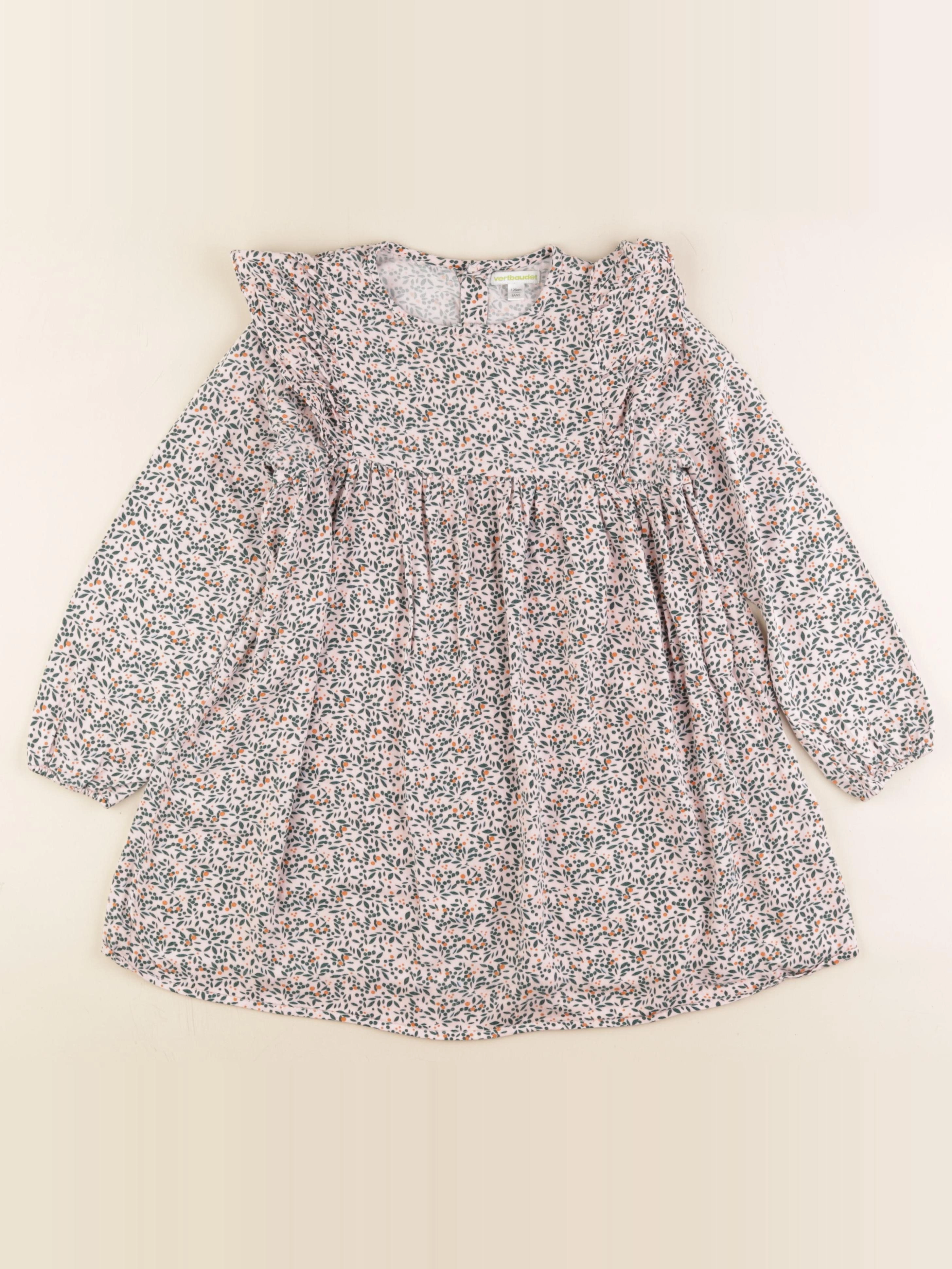 Vertbaudet - robe rose - 8 ans