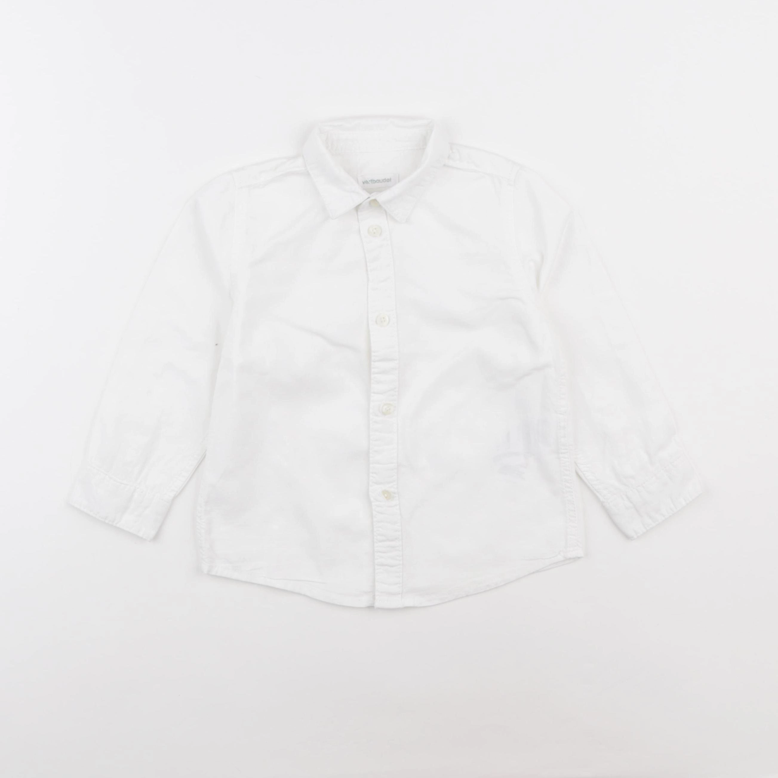 Vertbaudet - chemise blanc - 3 ans