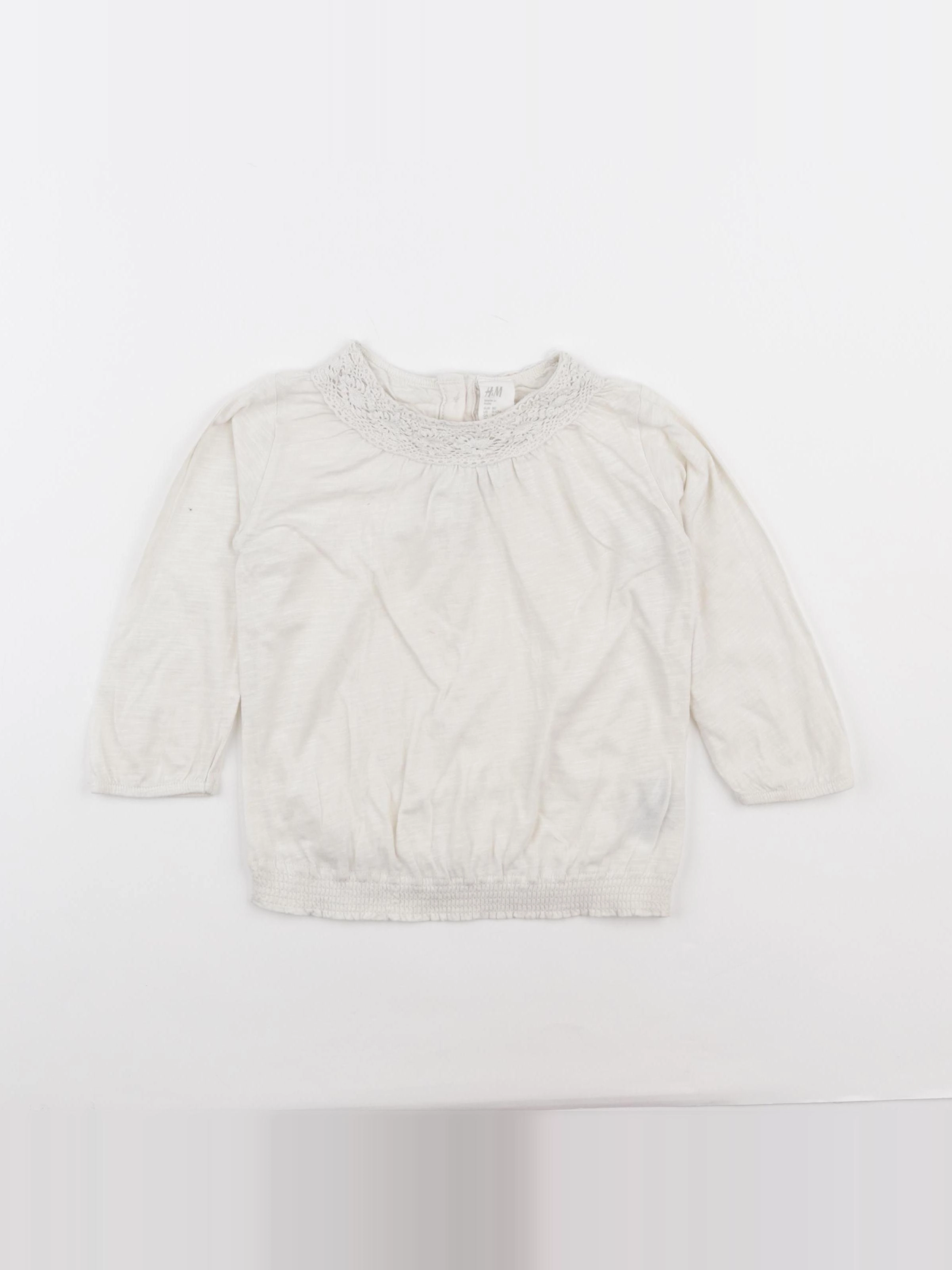 H&M - tee-shirt blanc - 9/12 mois