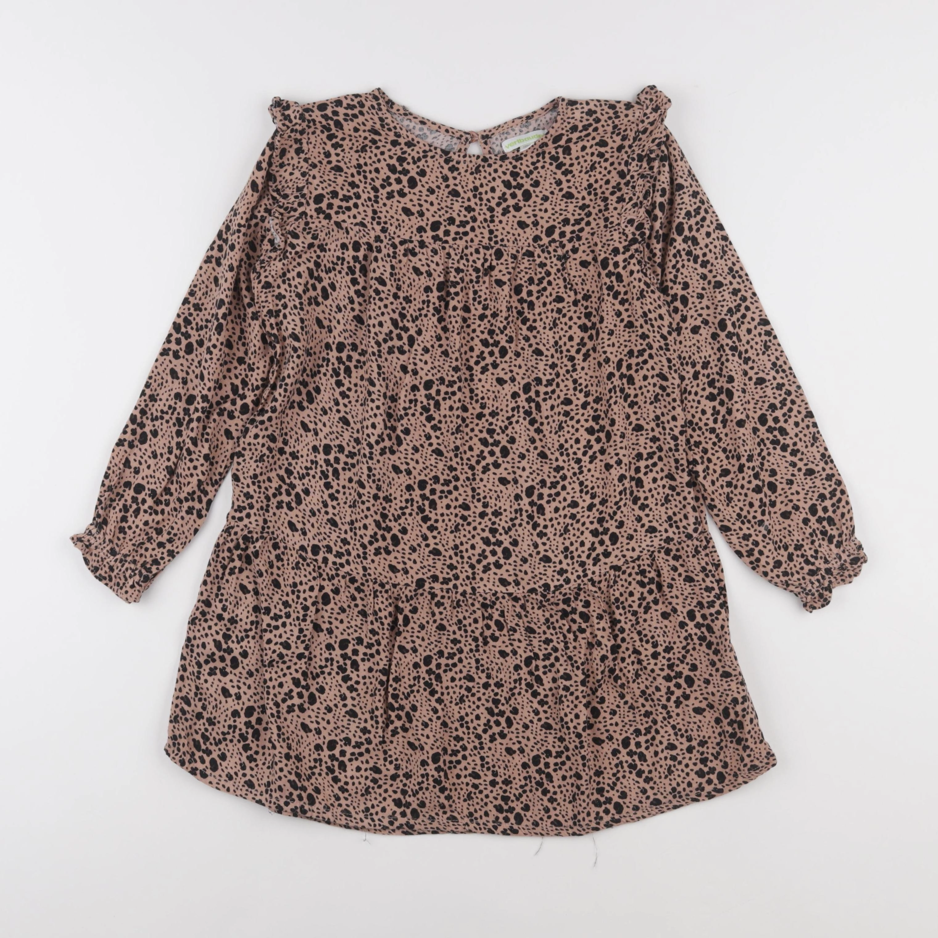 Vertbaudet - robe marron - 7 ans