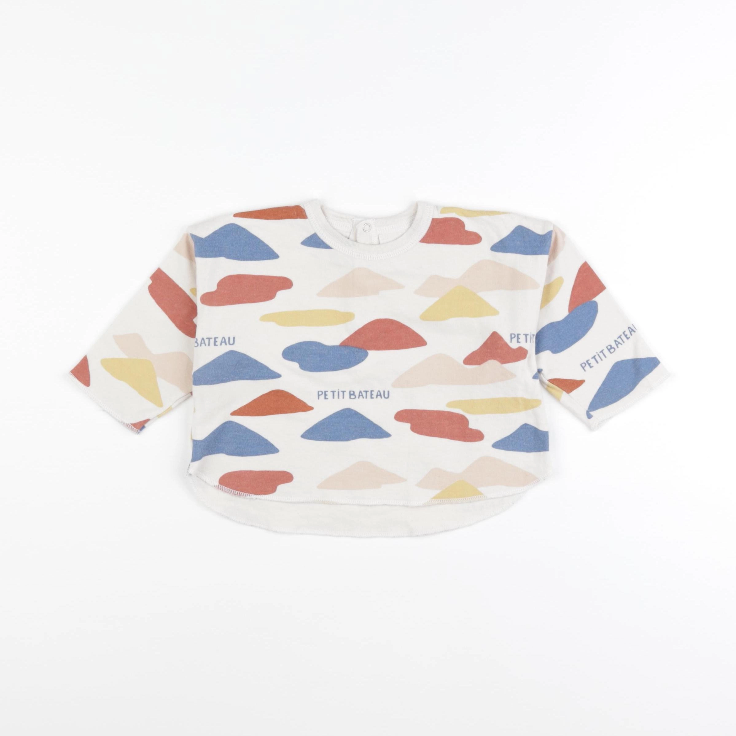 Petit Bateau - tee-shirt multicolore - 12 mois