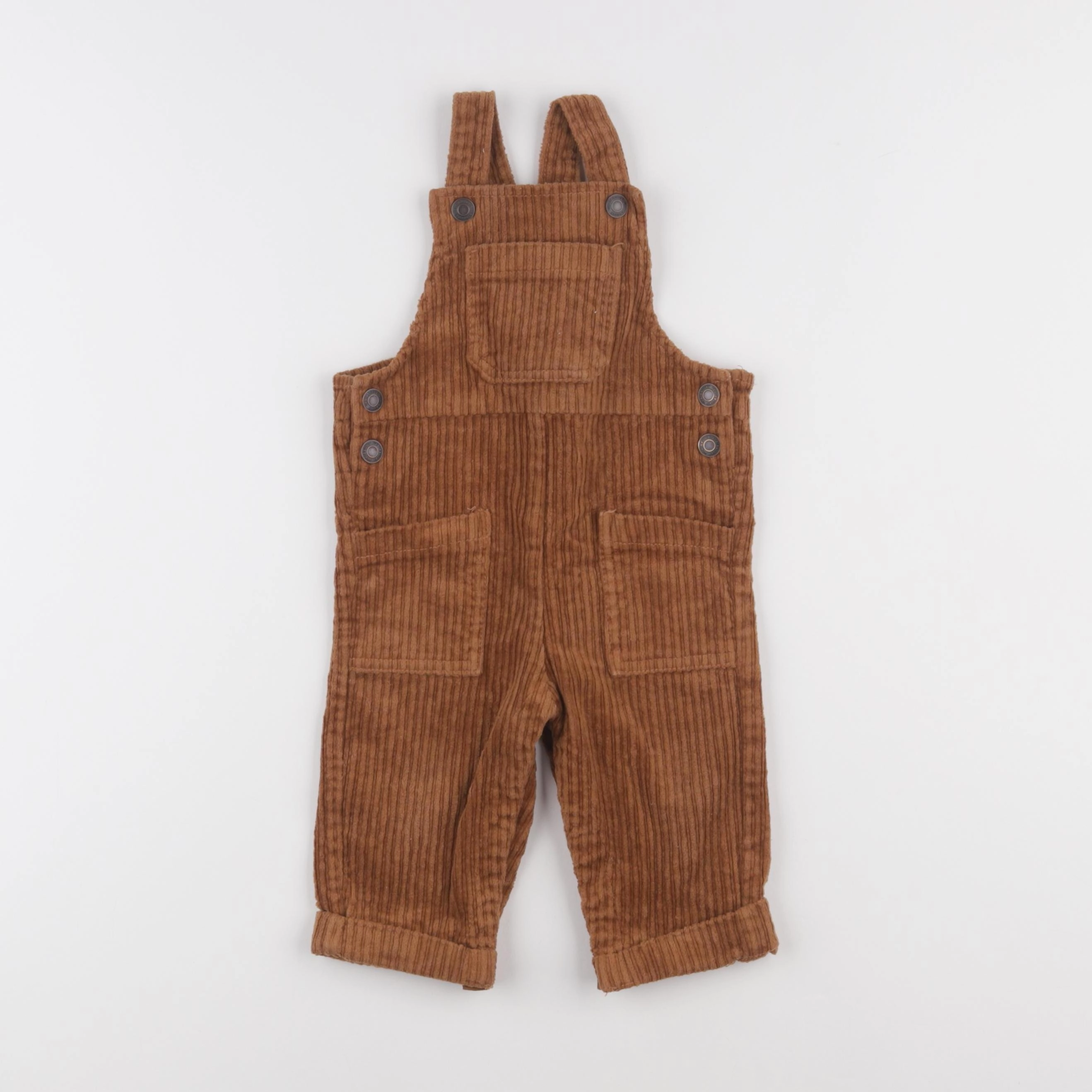 Vertbaudet - salopette marron - 9 mois