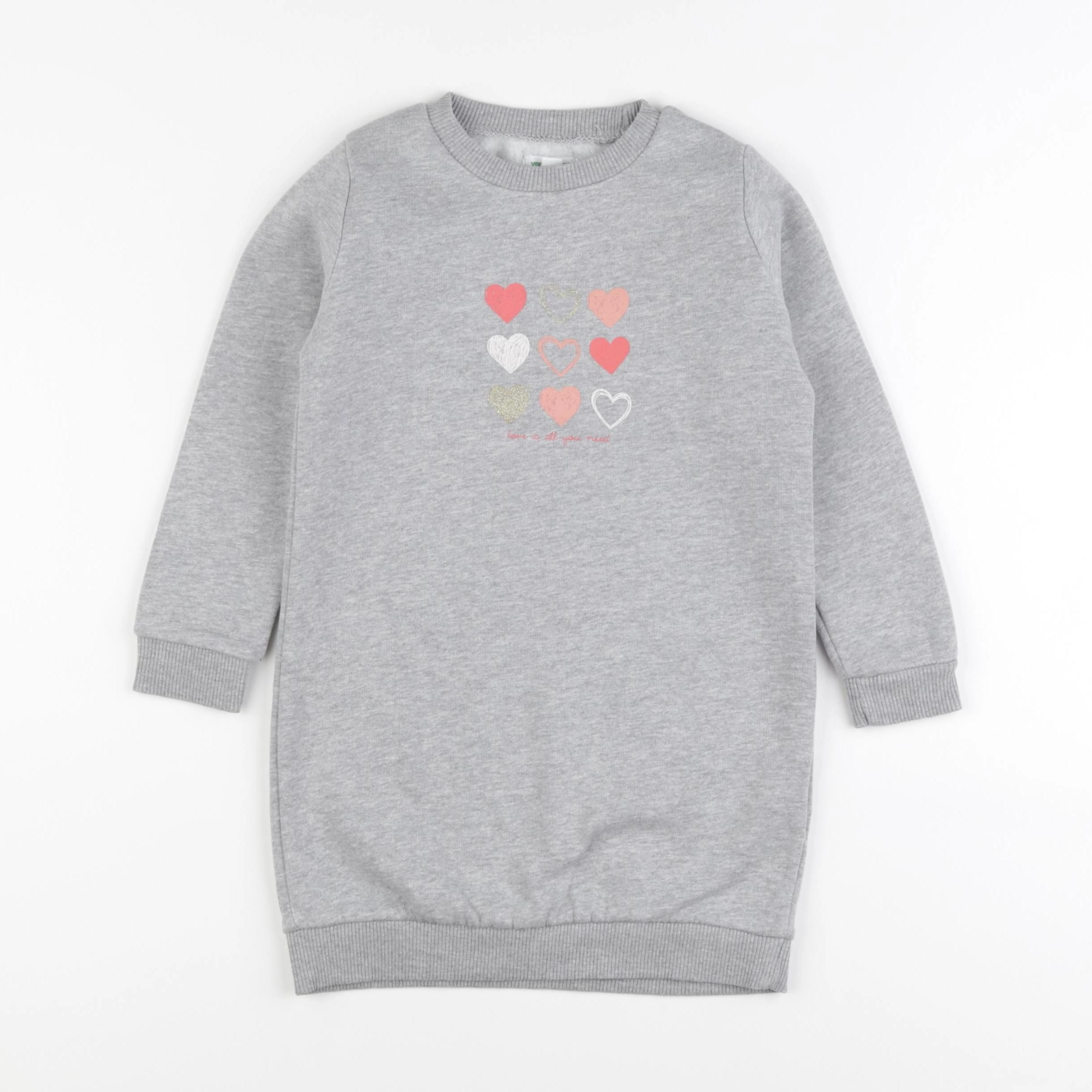 Vertbaudet - robe gris - 4 ans