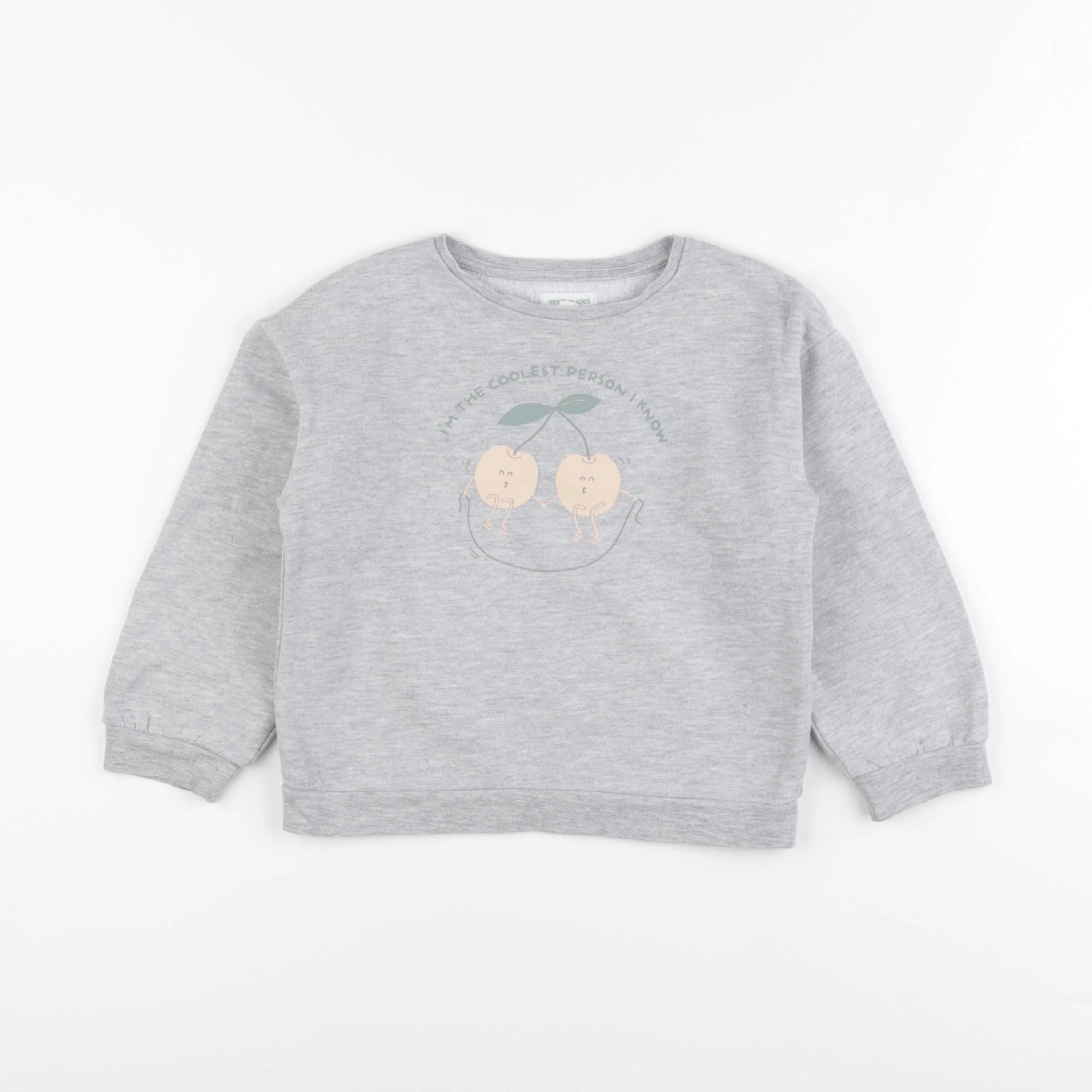 Vertbaudet - sweat gris - 4 ans