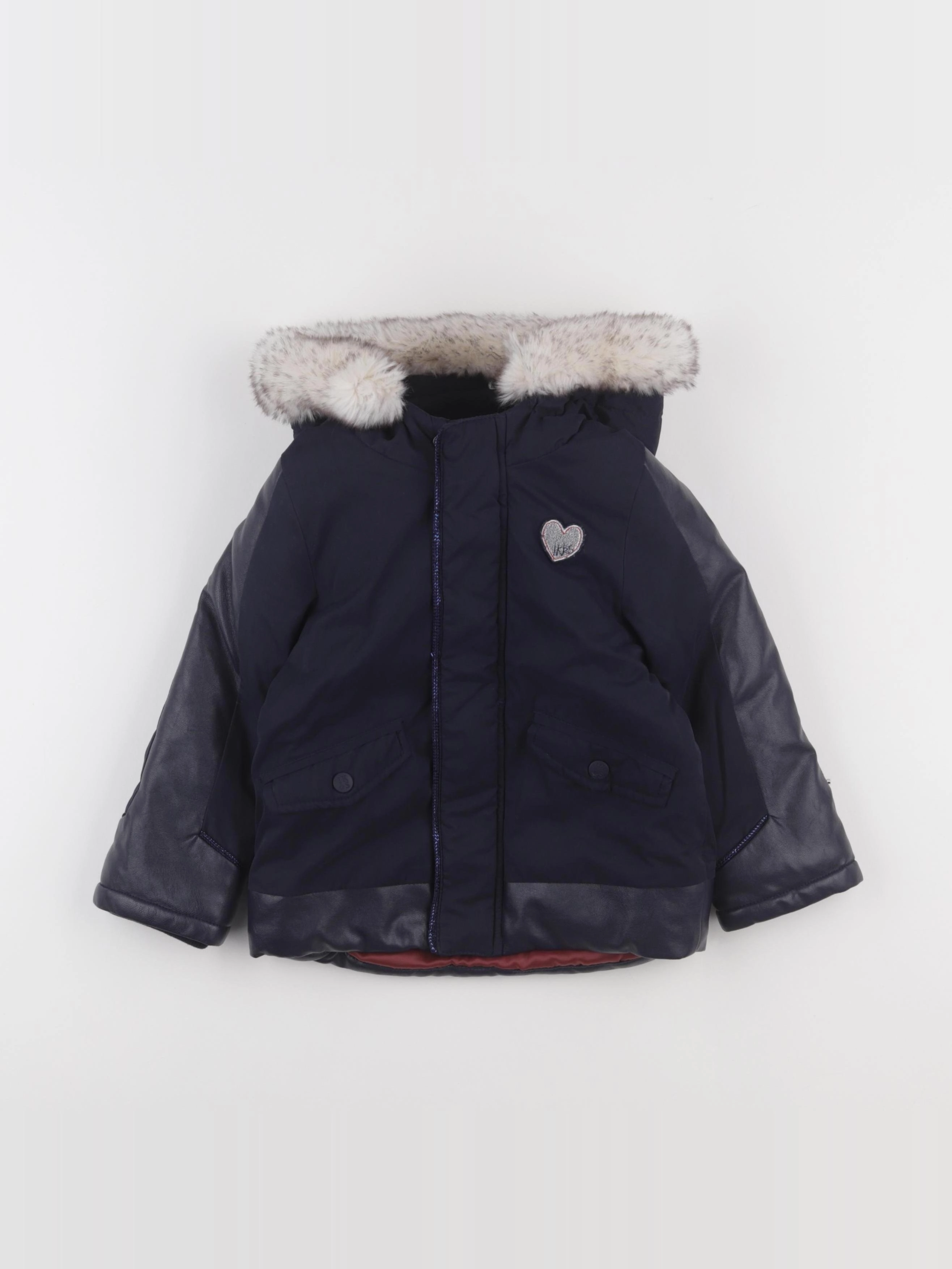 IKKS - veste doublé bleu - 3 ans
