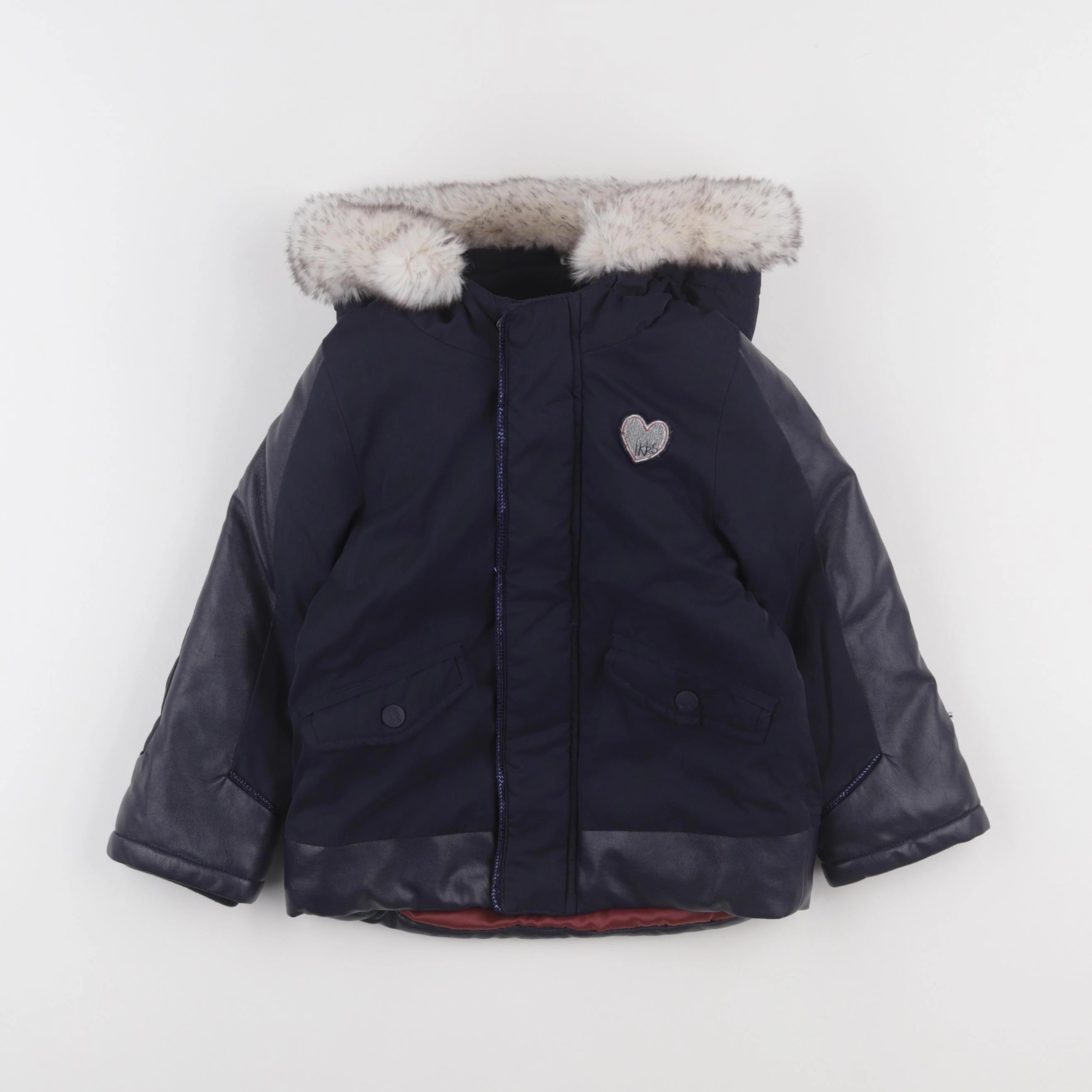 IKKS - veste doublé bleu - 3 ans