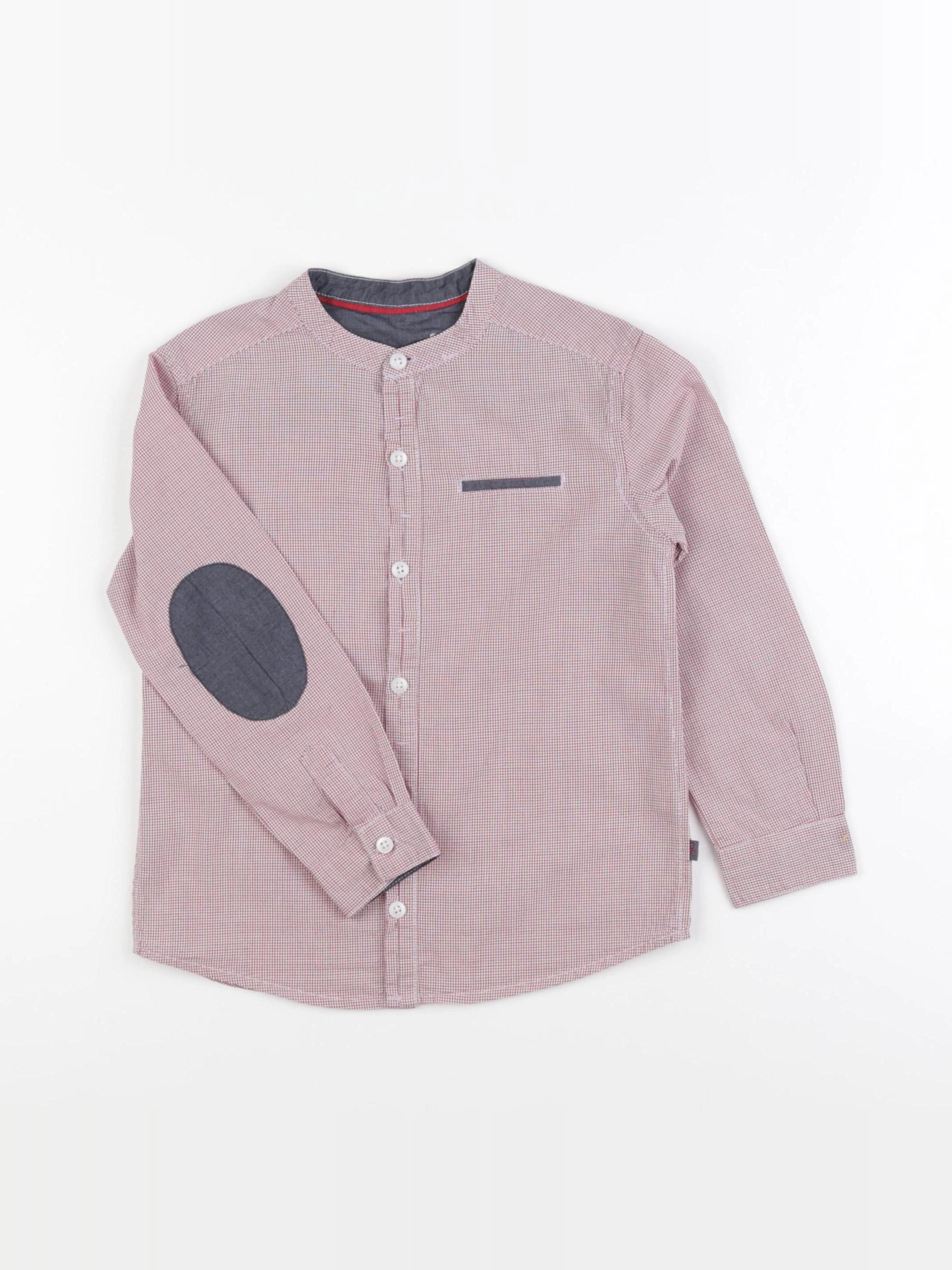 Okaidi - chemise blanc, bleu, rouge - 5 ans