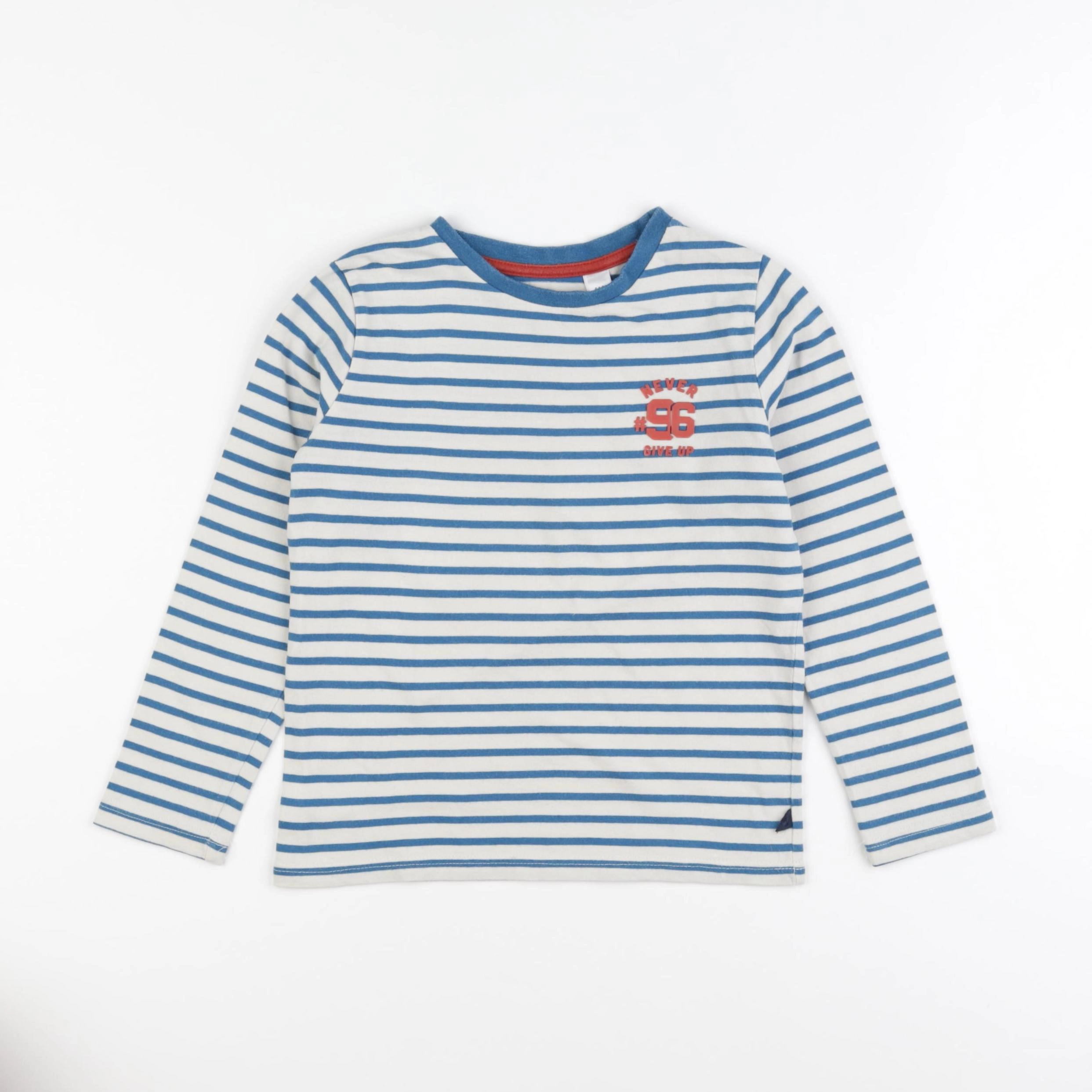 Okaidi - tee-shirt beige, bleu - 5 ans
