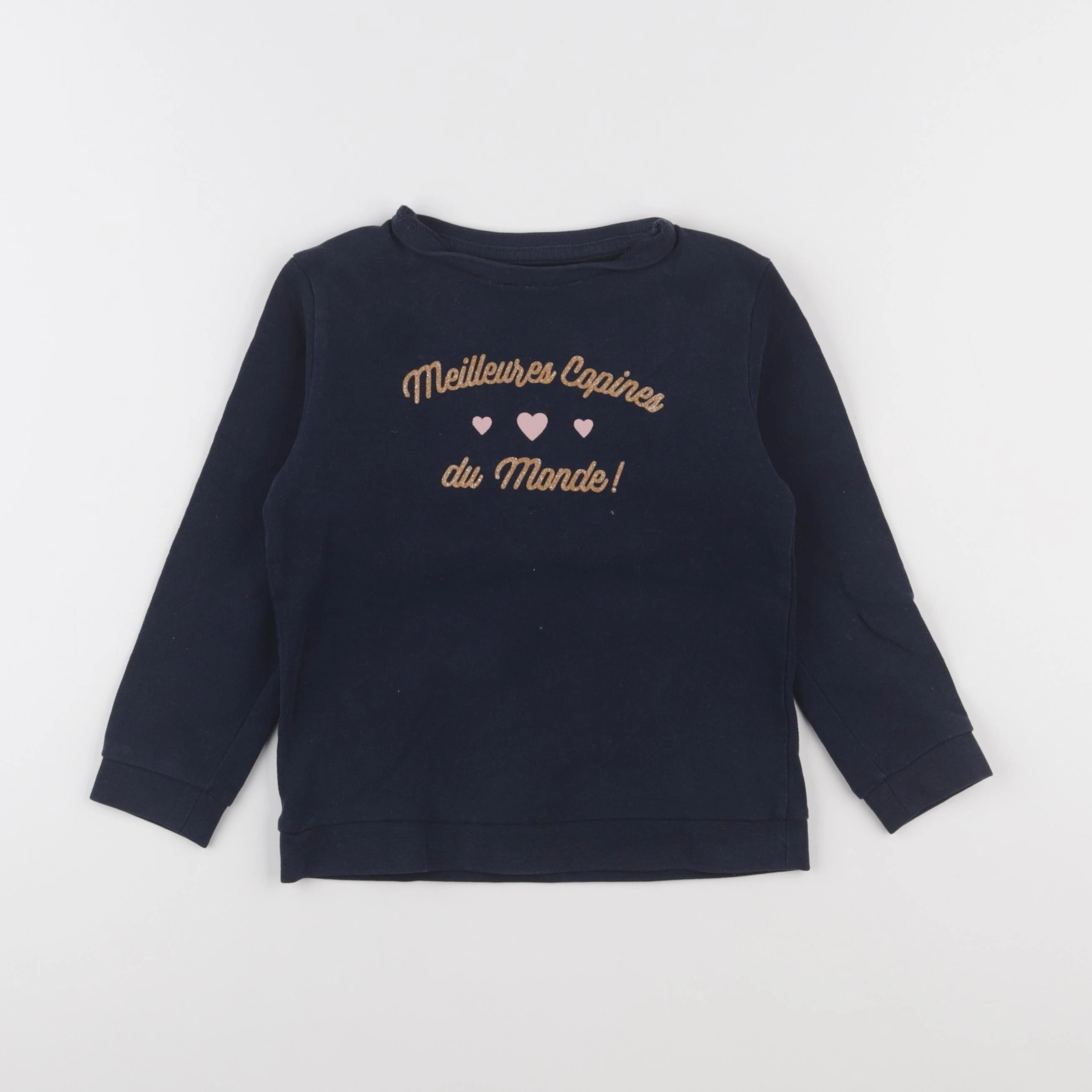 Vertbaudet - sweat bleu - 6 ans
