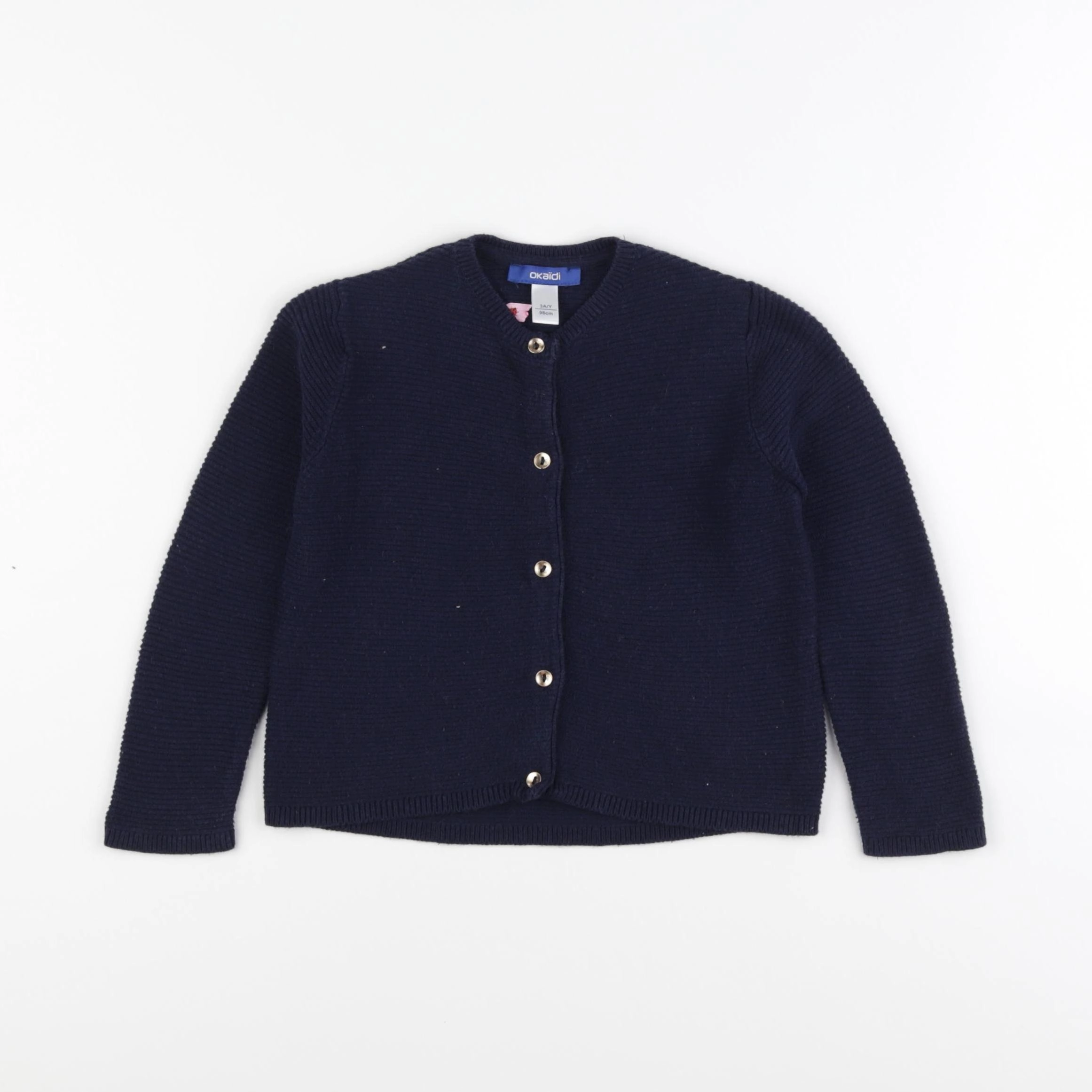 Okaidi - gilet bleu - 3 ans