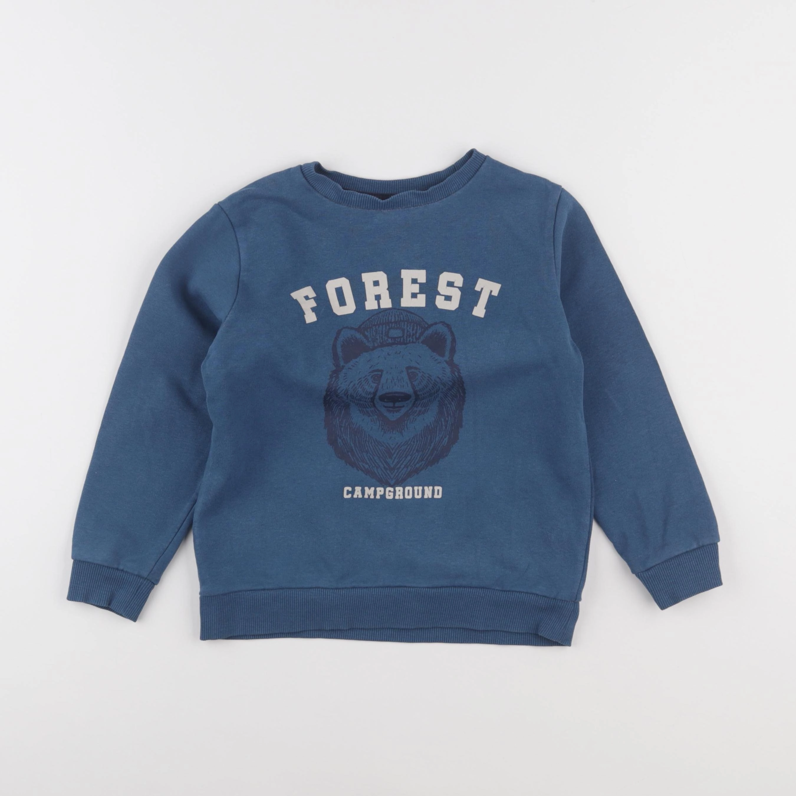 Vertbaudet - sweat bleu - 6 ans