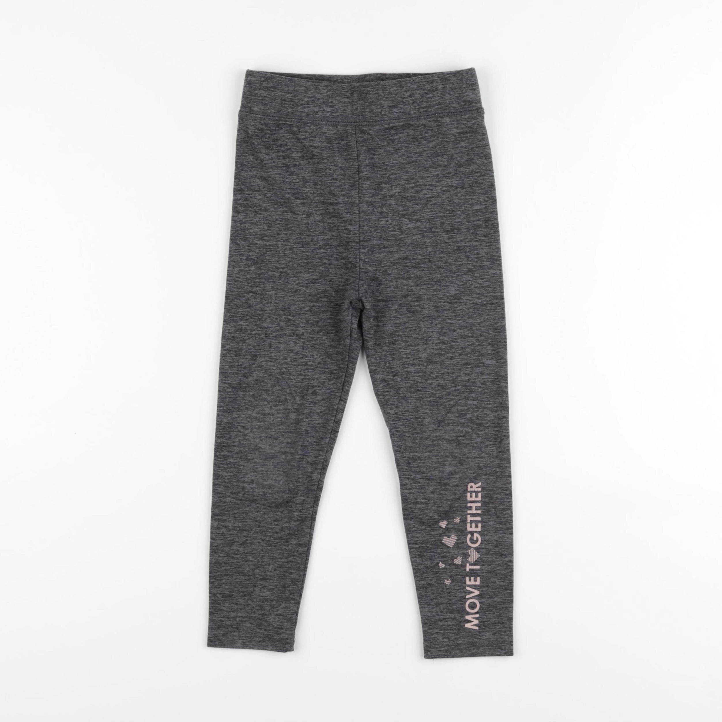 Vertbaudet - legging gris - 4 ans