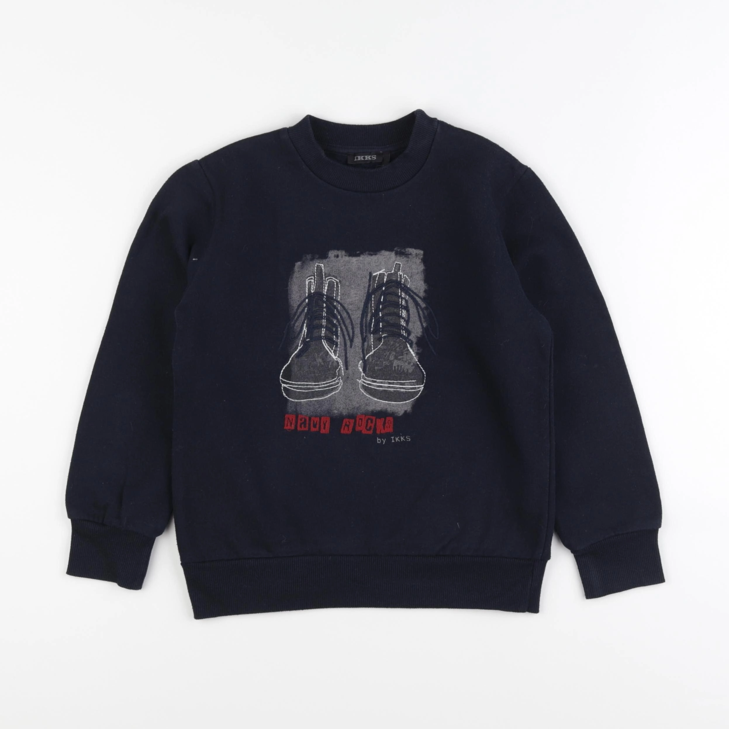 IKKS - sweat bleu - 6 ans
