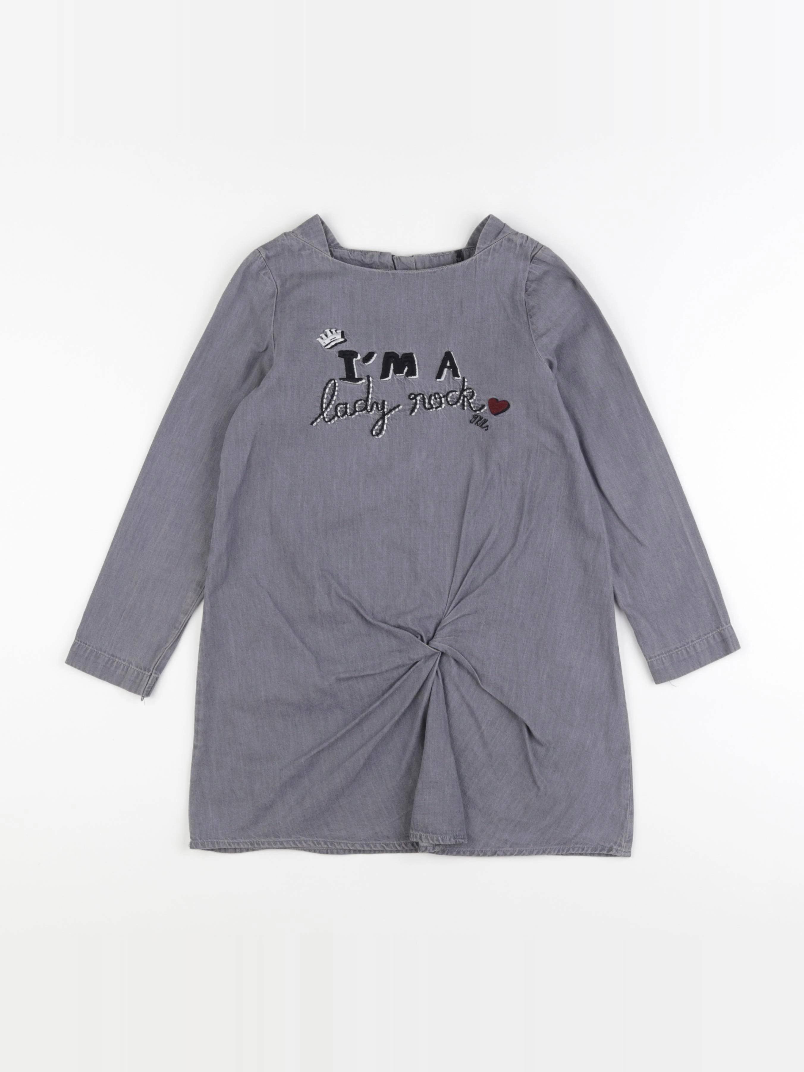 IKKS - robe gris - 6 ans