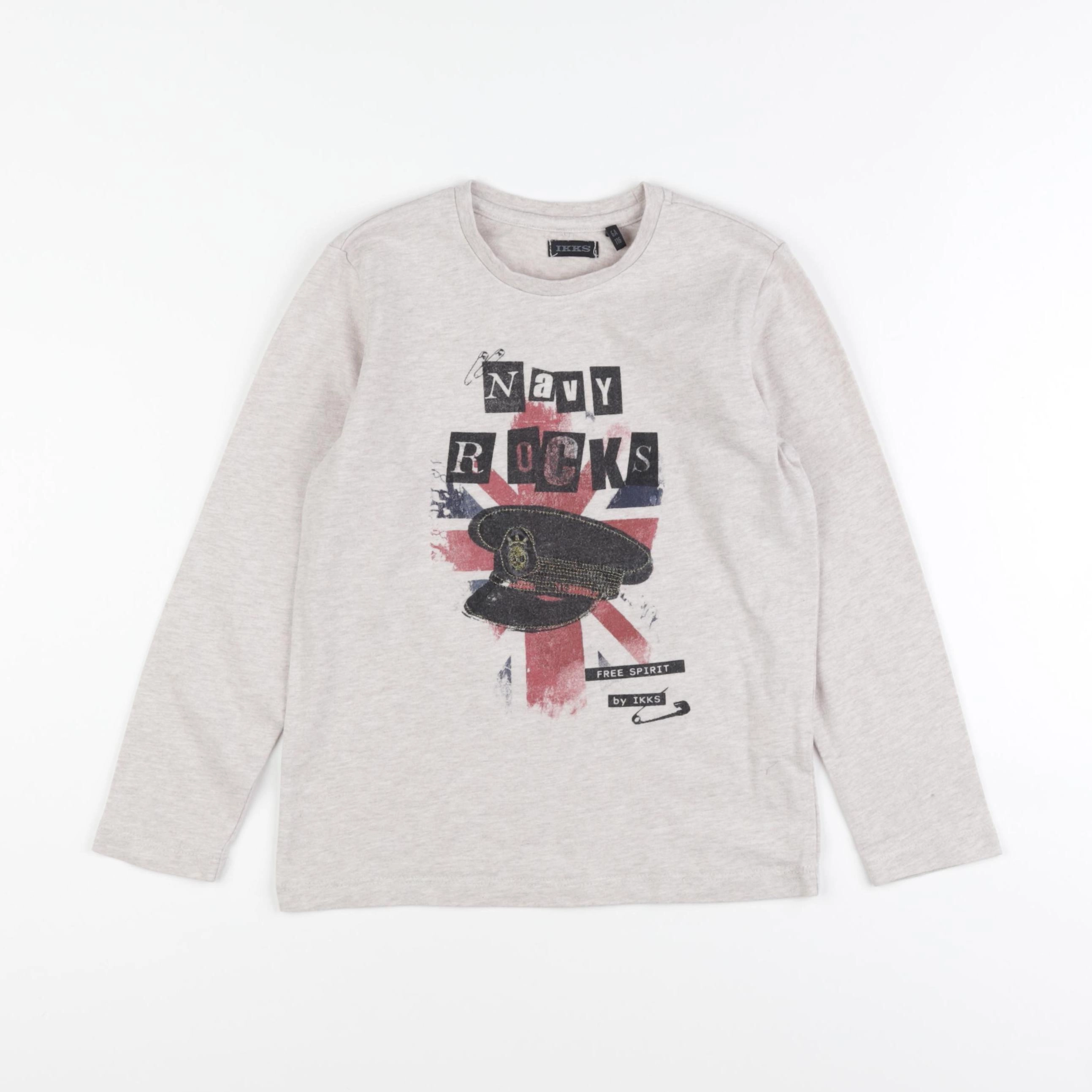 IKKS - tee-shirt beige - 6 ans
