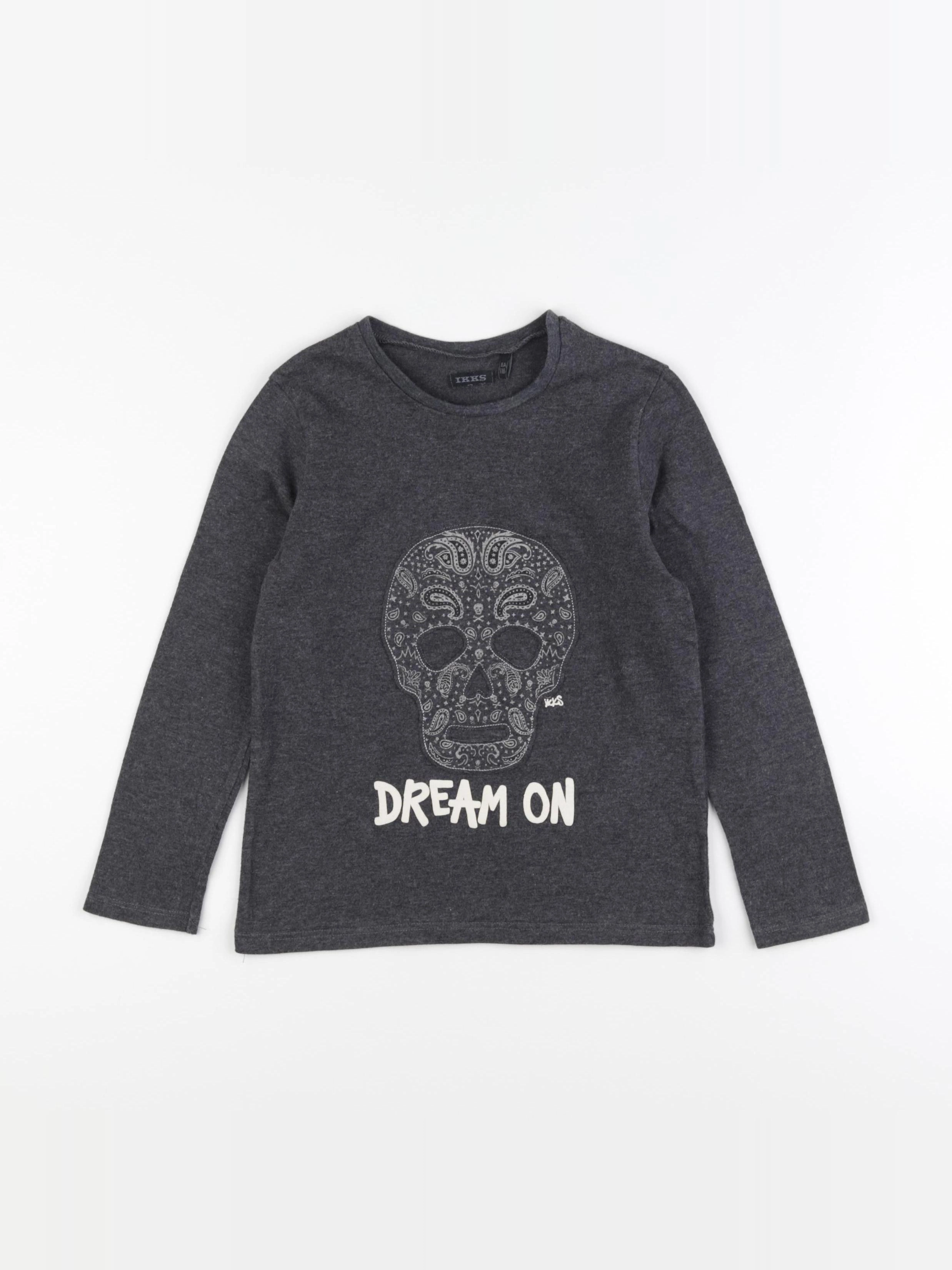 IKKS - tee-shirt gris - 6 ans