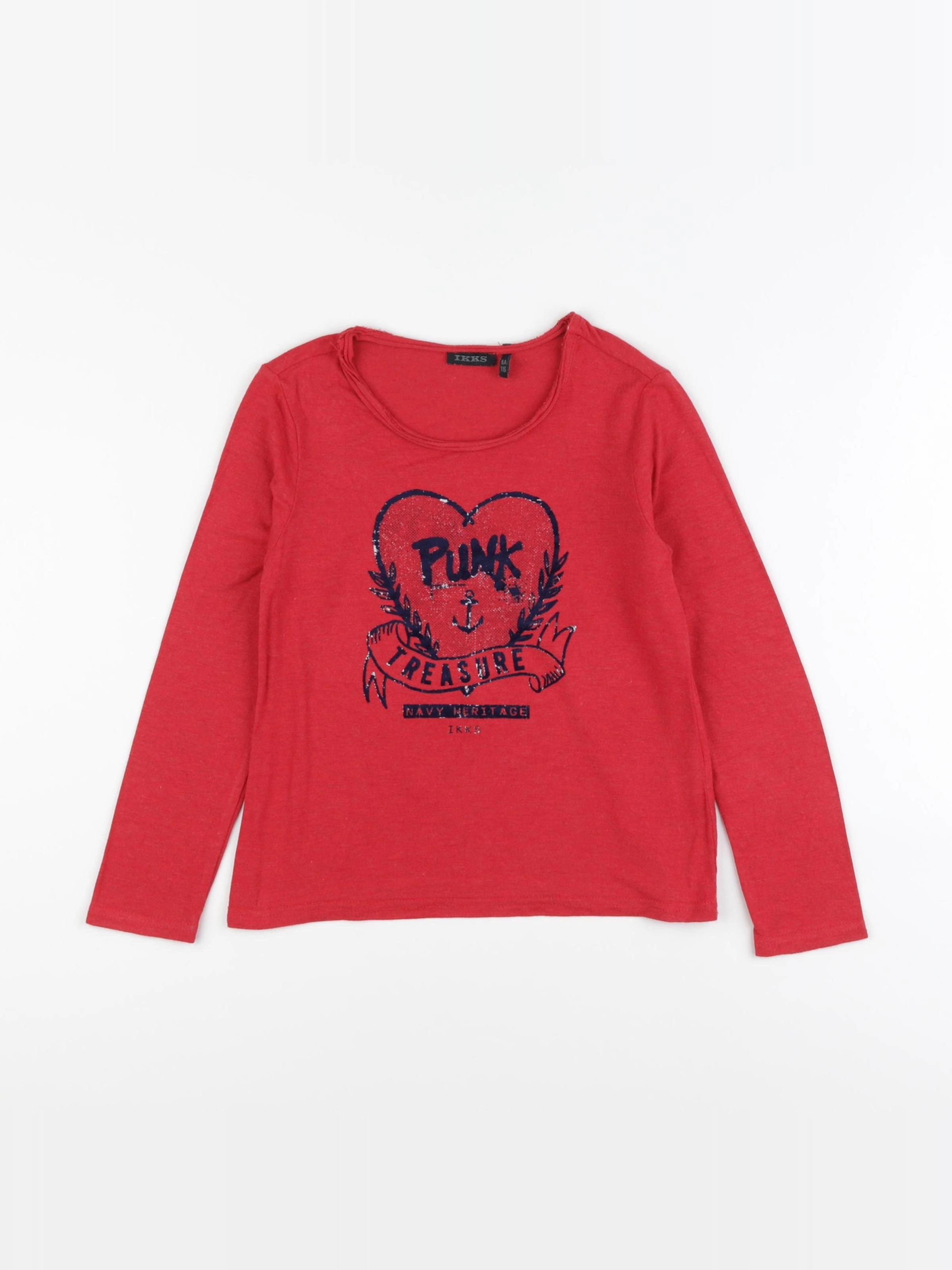 IKKS - tee-shirt rouge - 6 ans