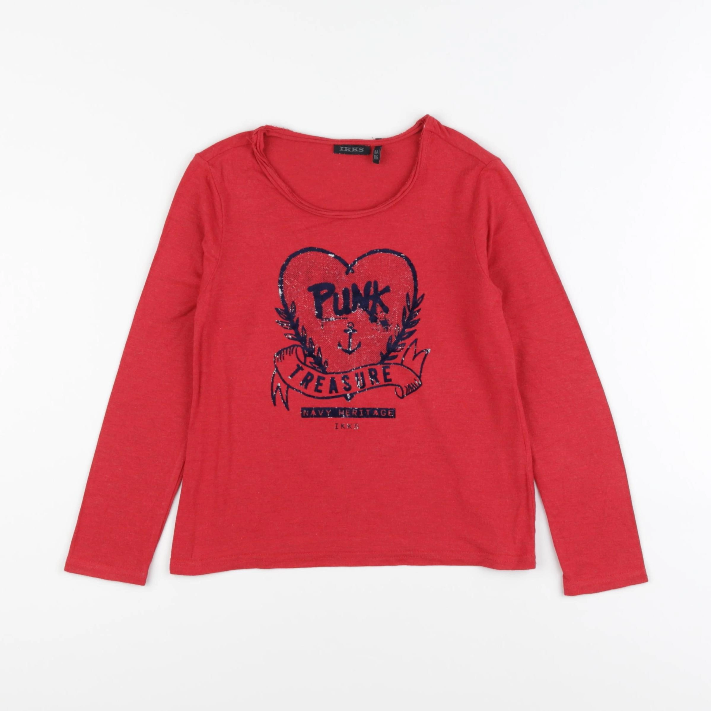 IKKS - tee-shirt rouge - 6 ans