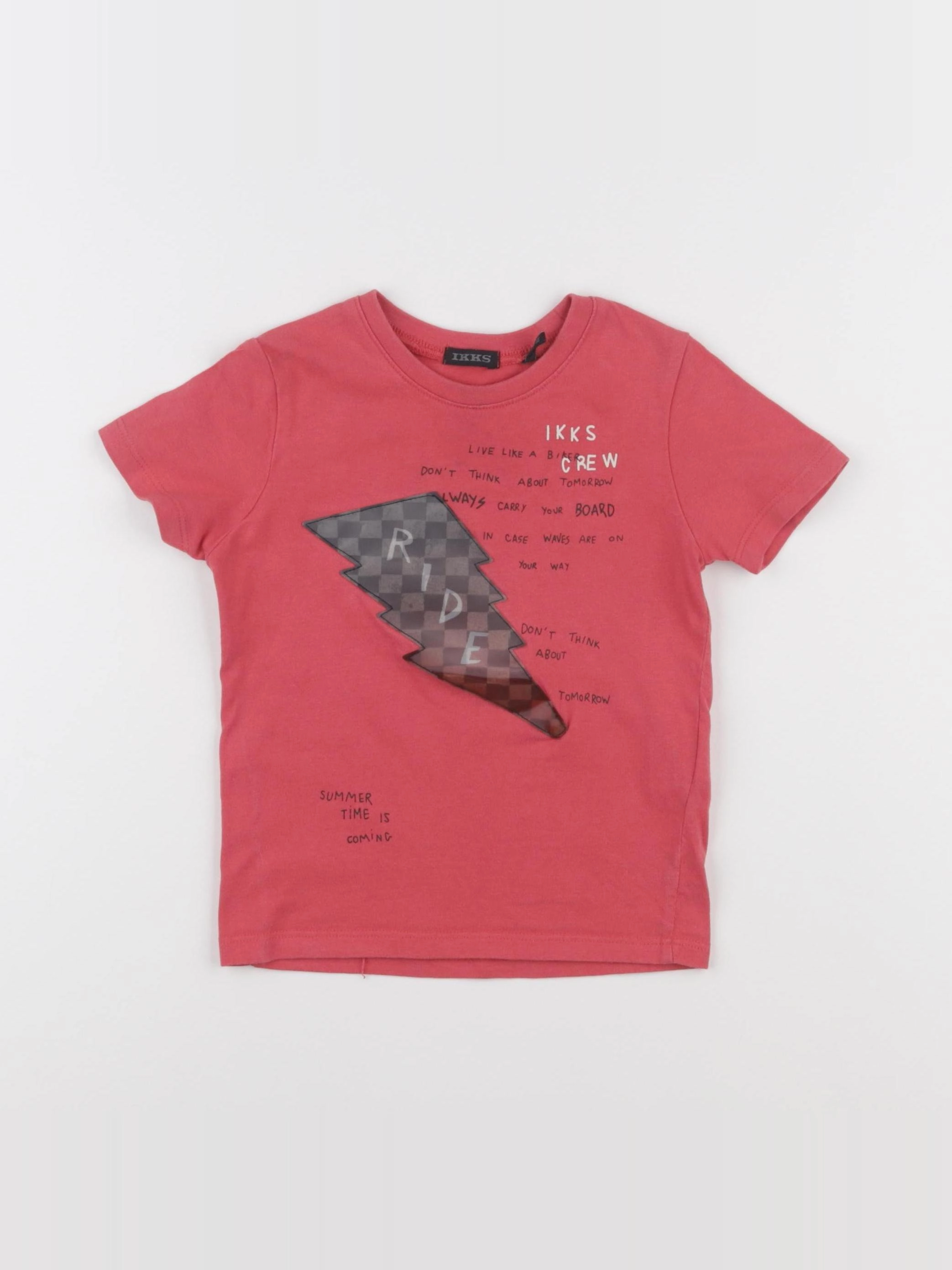 IKKS - tee-shirt rouge - 2 ans