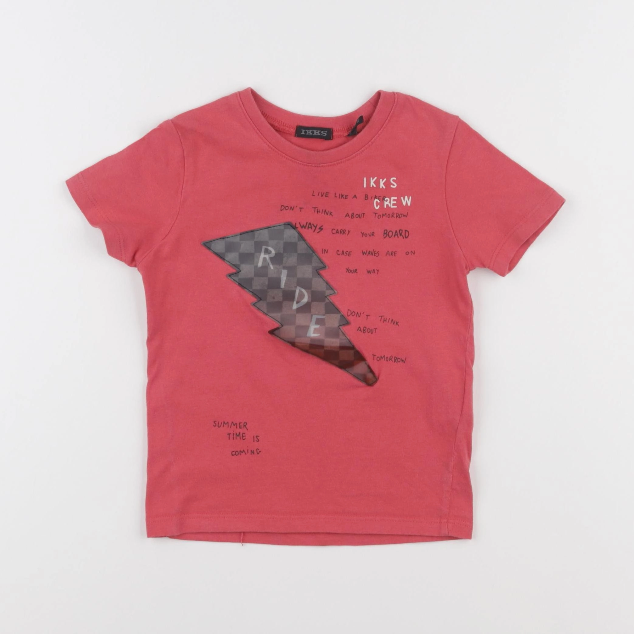 IKKS - tee-shirt rouge - 2 ans