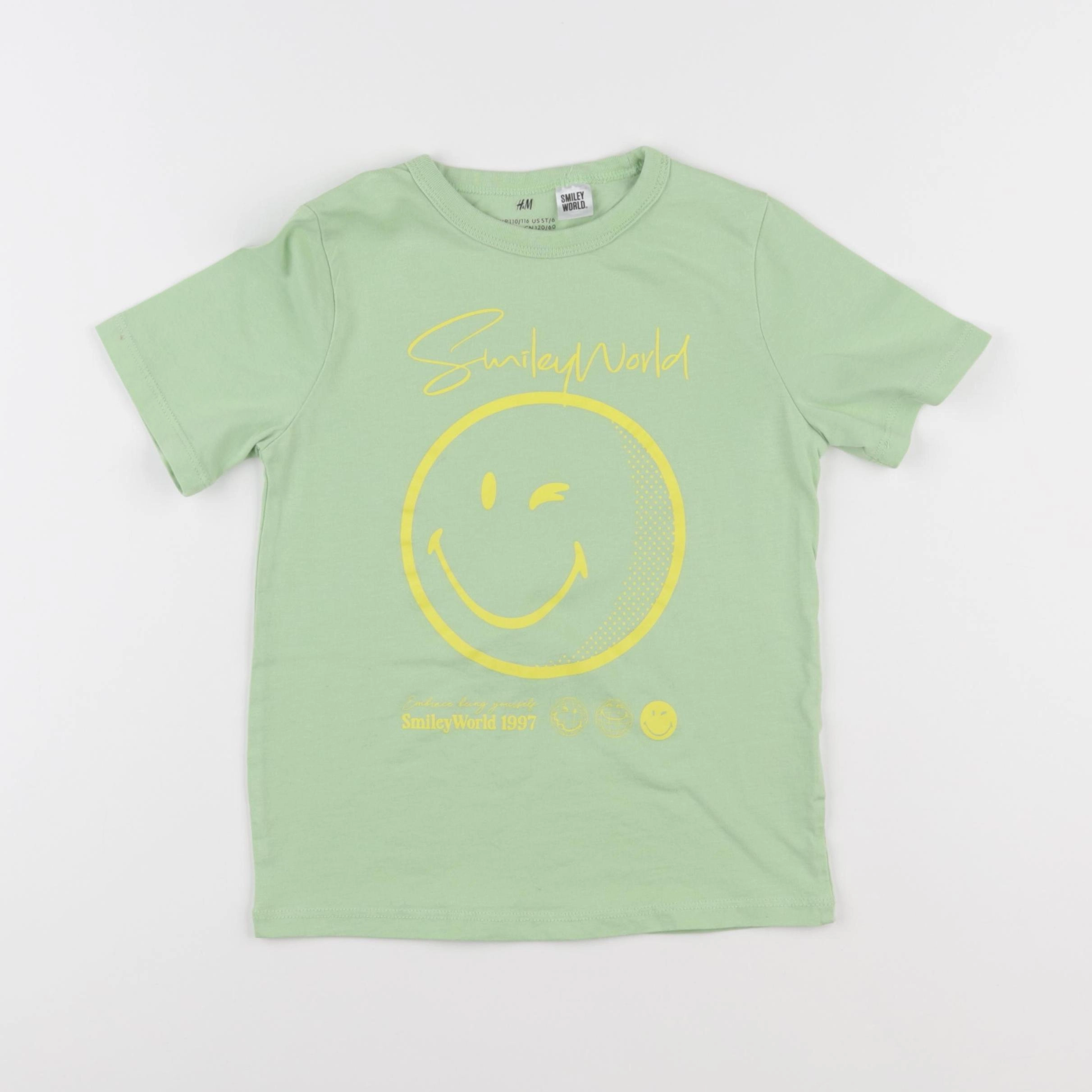 H&M - tee-shirt vert - 4/6 ans