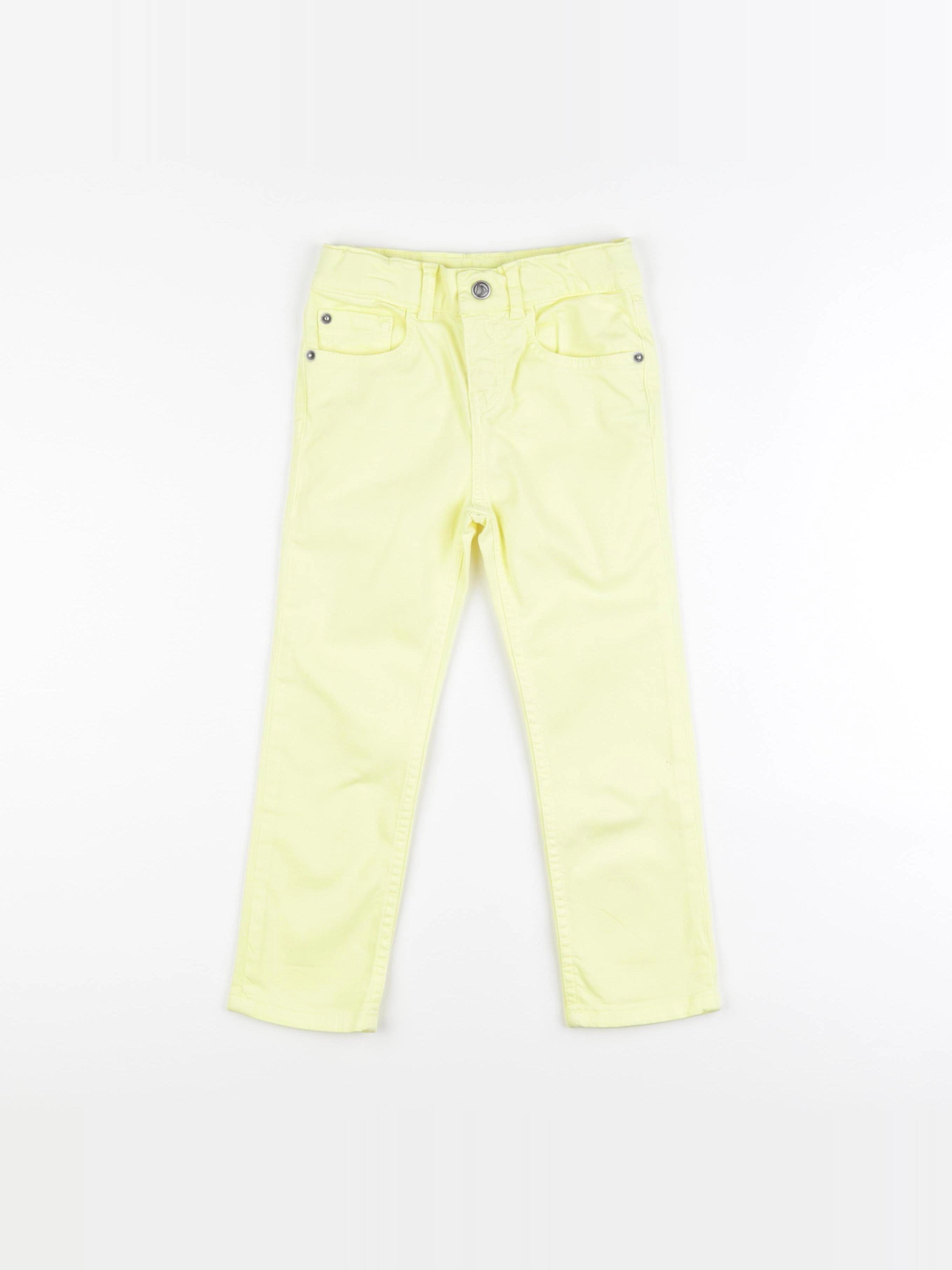 Petit Bateau - pantalon jaune - 4 ans