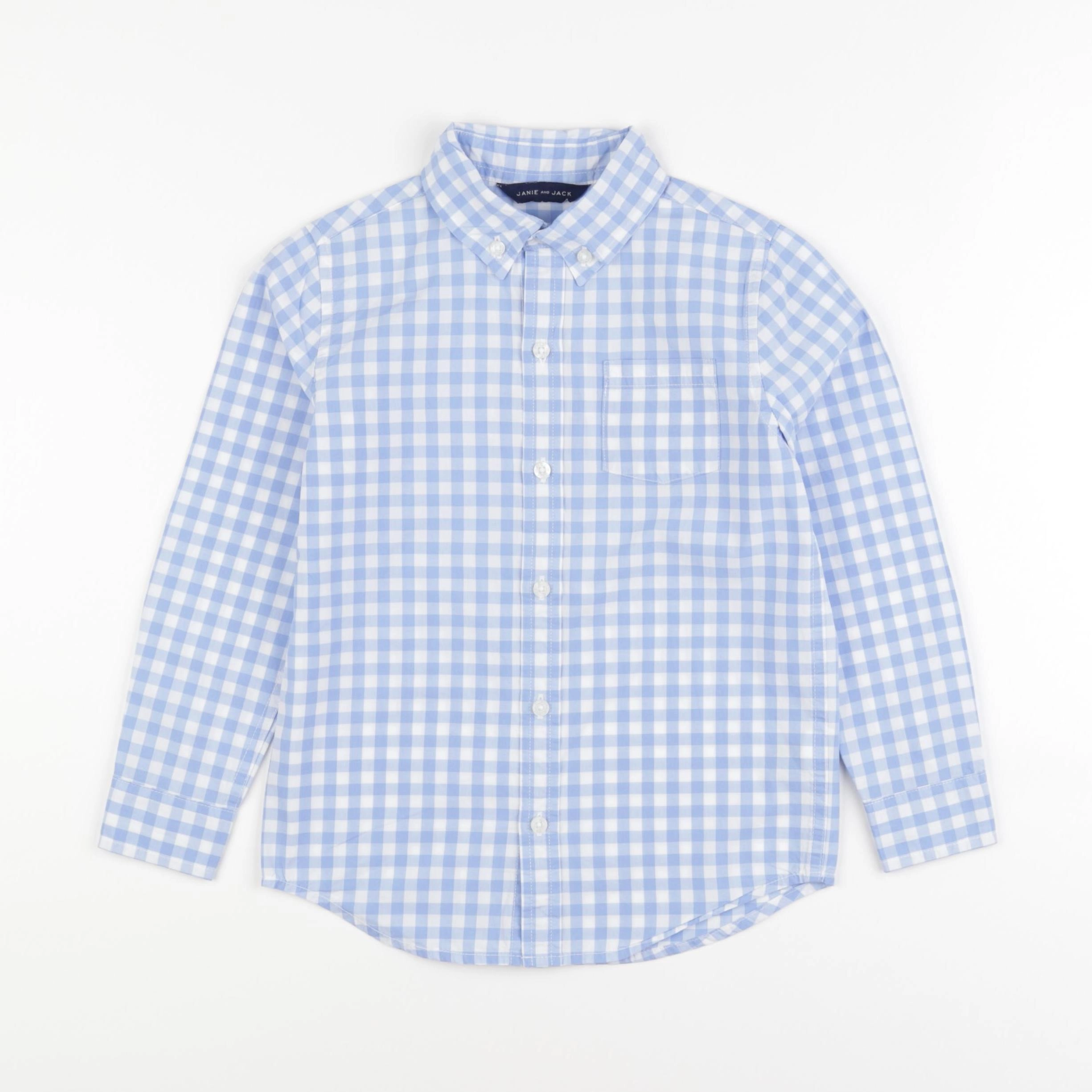 Janie and Jack - chemise blanc, bleu - 5 ans