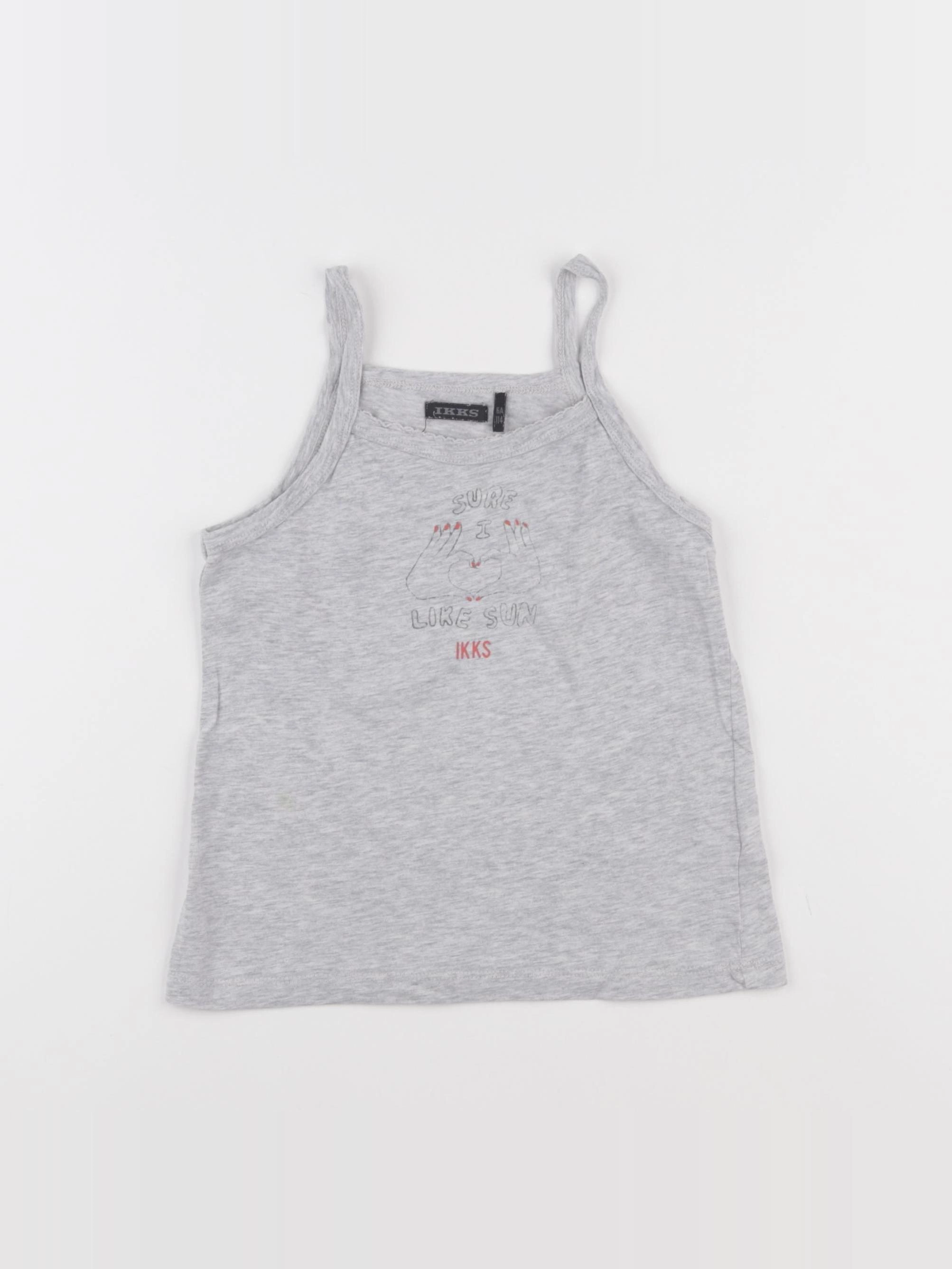 IKKS - débardeur gris - 6 ans
