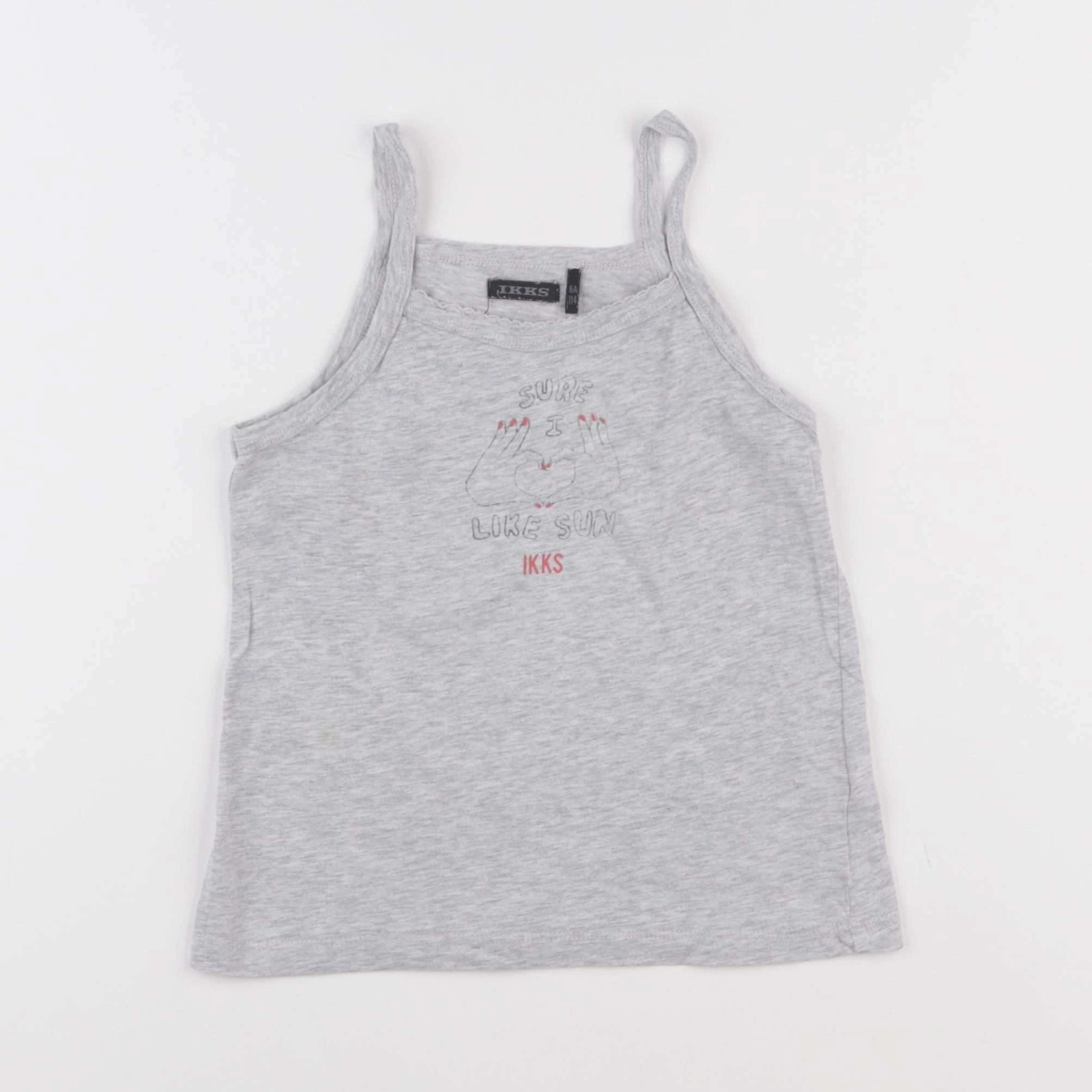 IKKS - débardeur gris - 6 ans