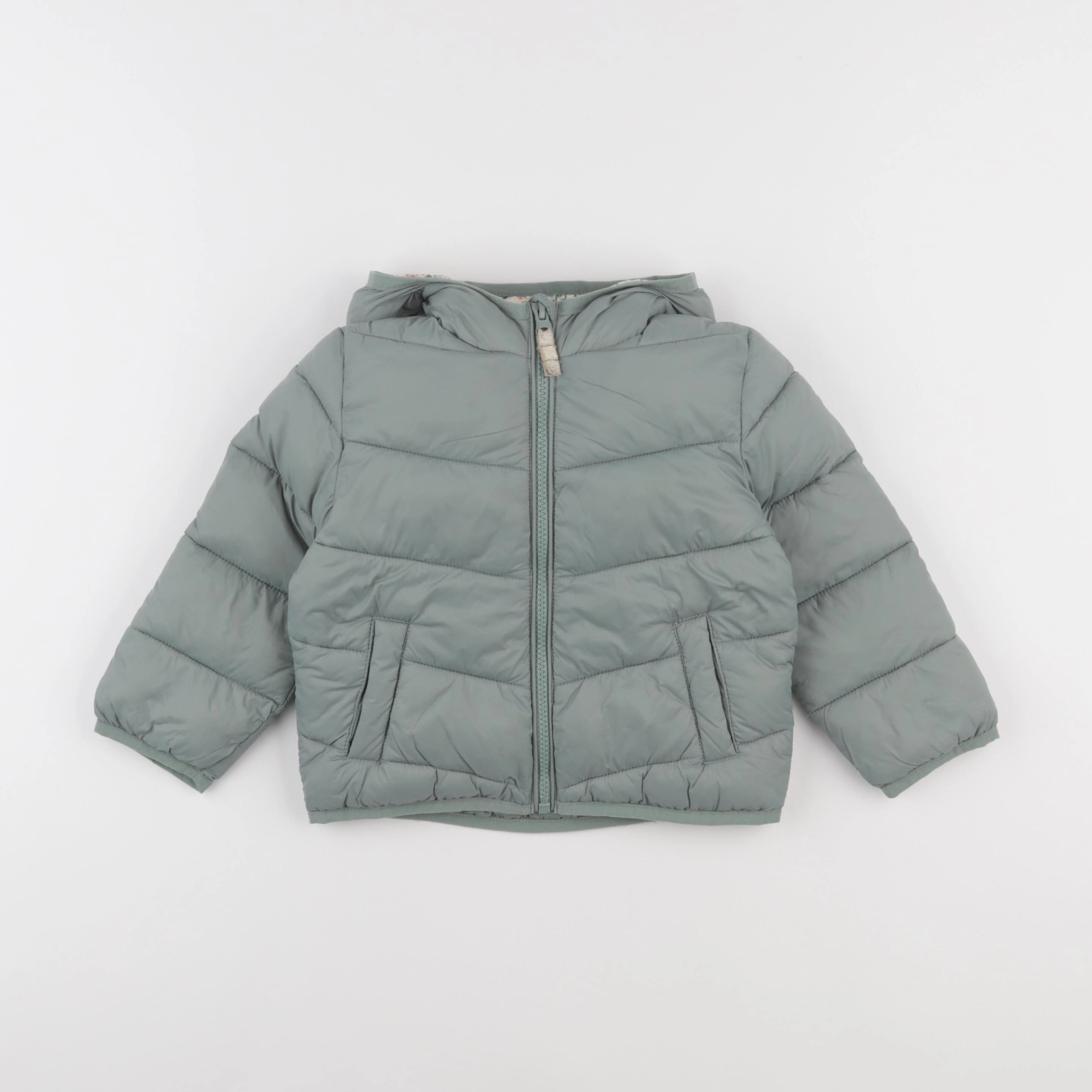 Vertbaudet - doudoune vert - 3 ans