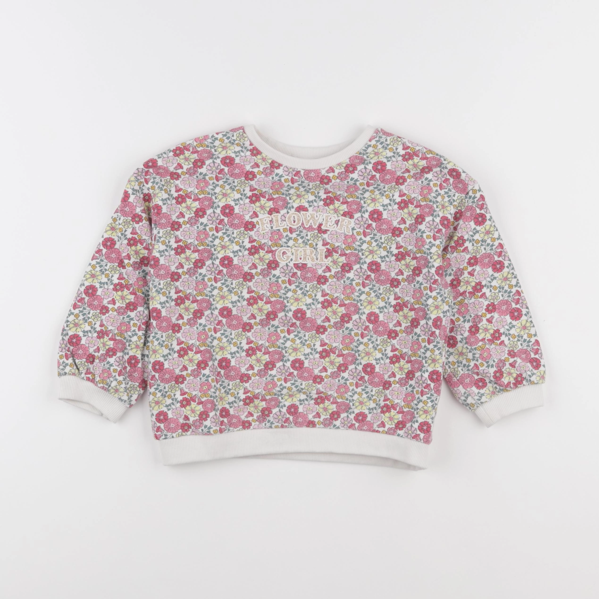 Vertbaudet - sweat multicolore - 4 ans