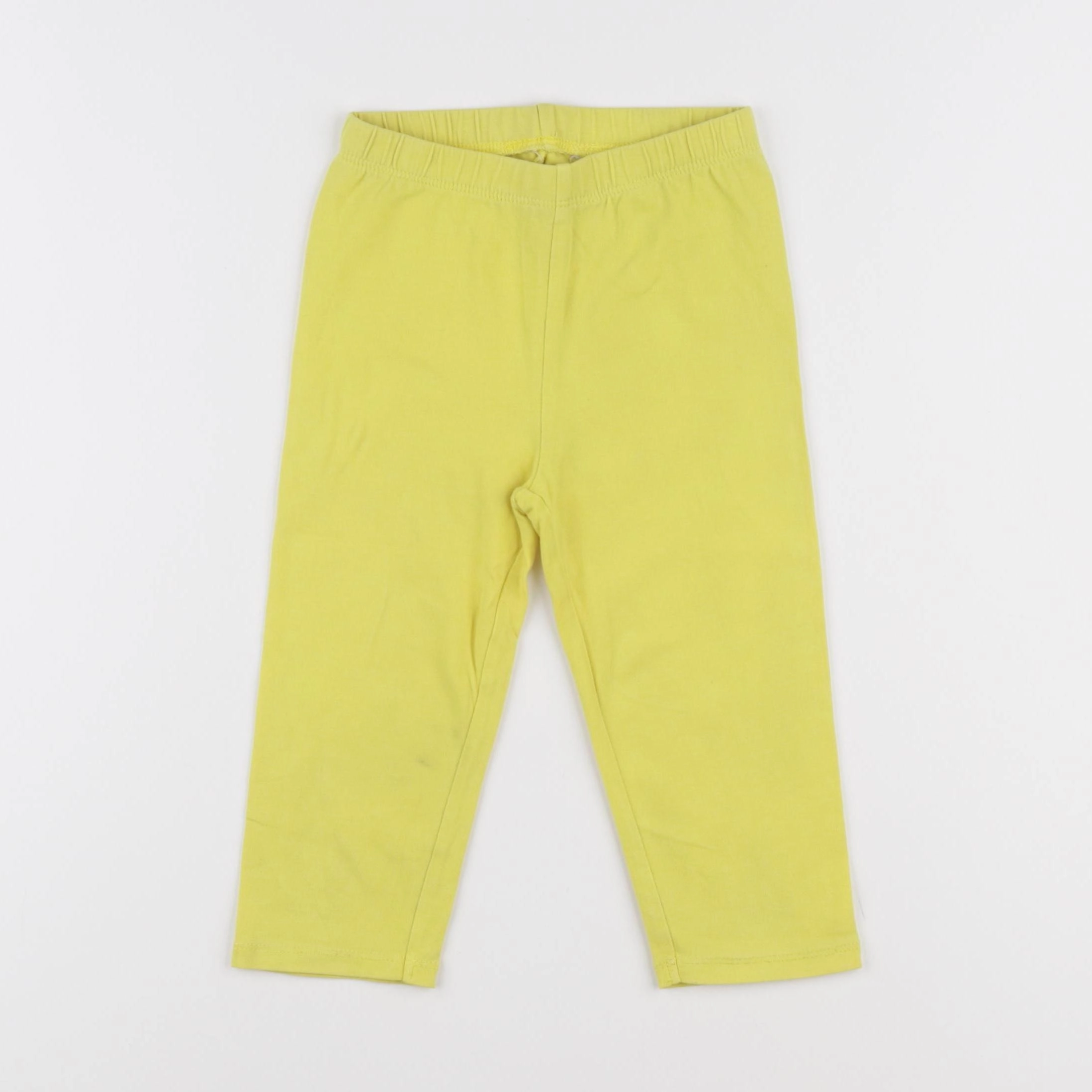 Vertbaudet - legging court jaune - 7 ans