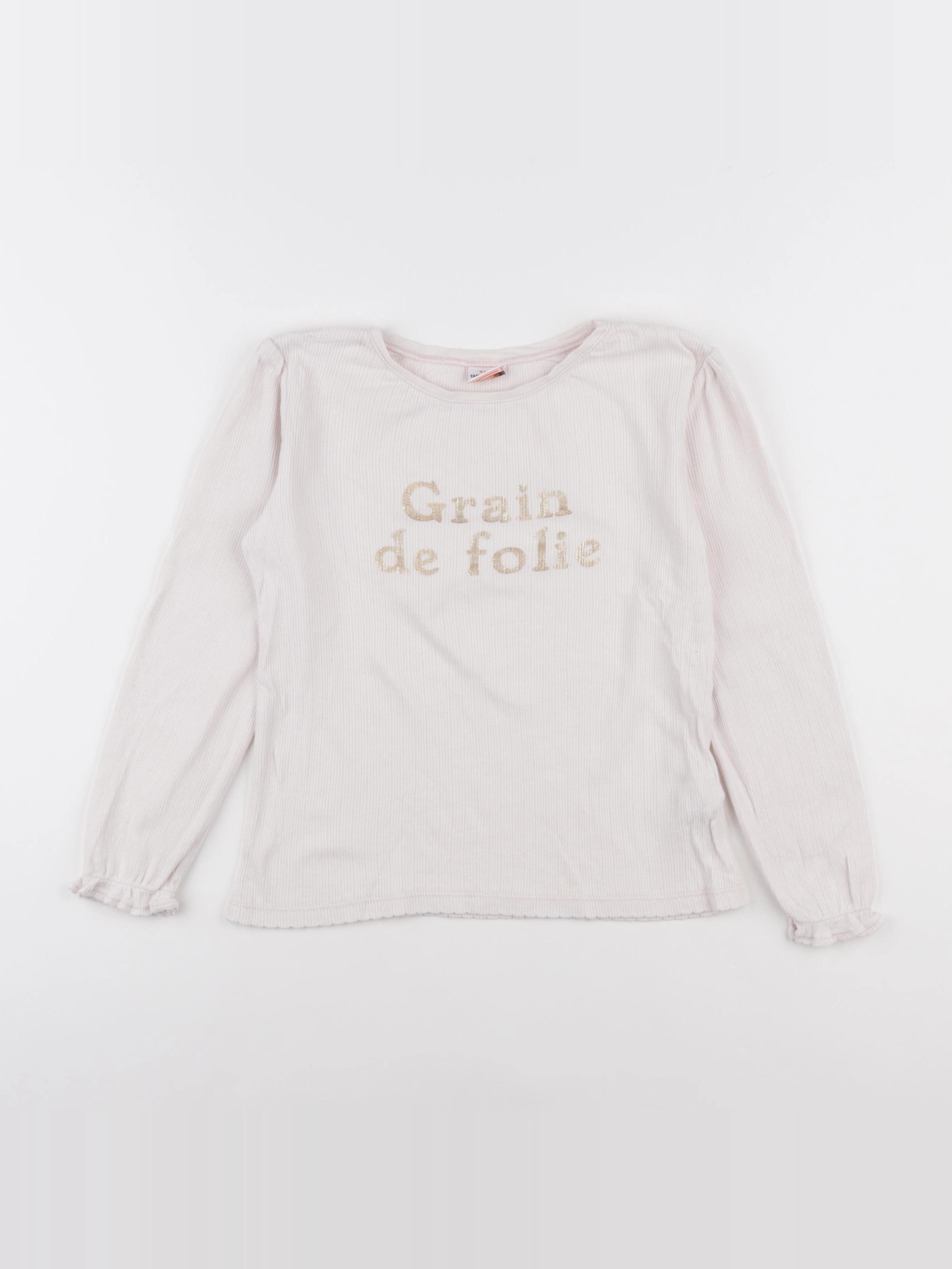 Tape à l'oeil - tee-shirt rose, or - 8 ans