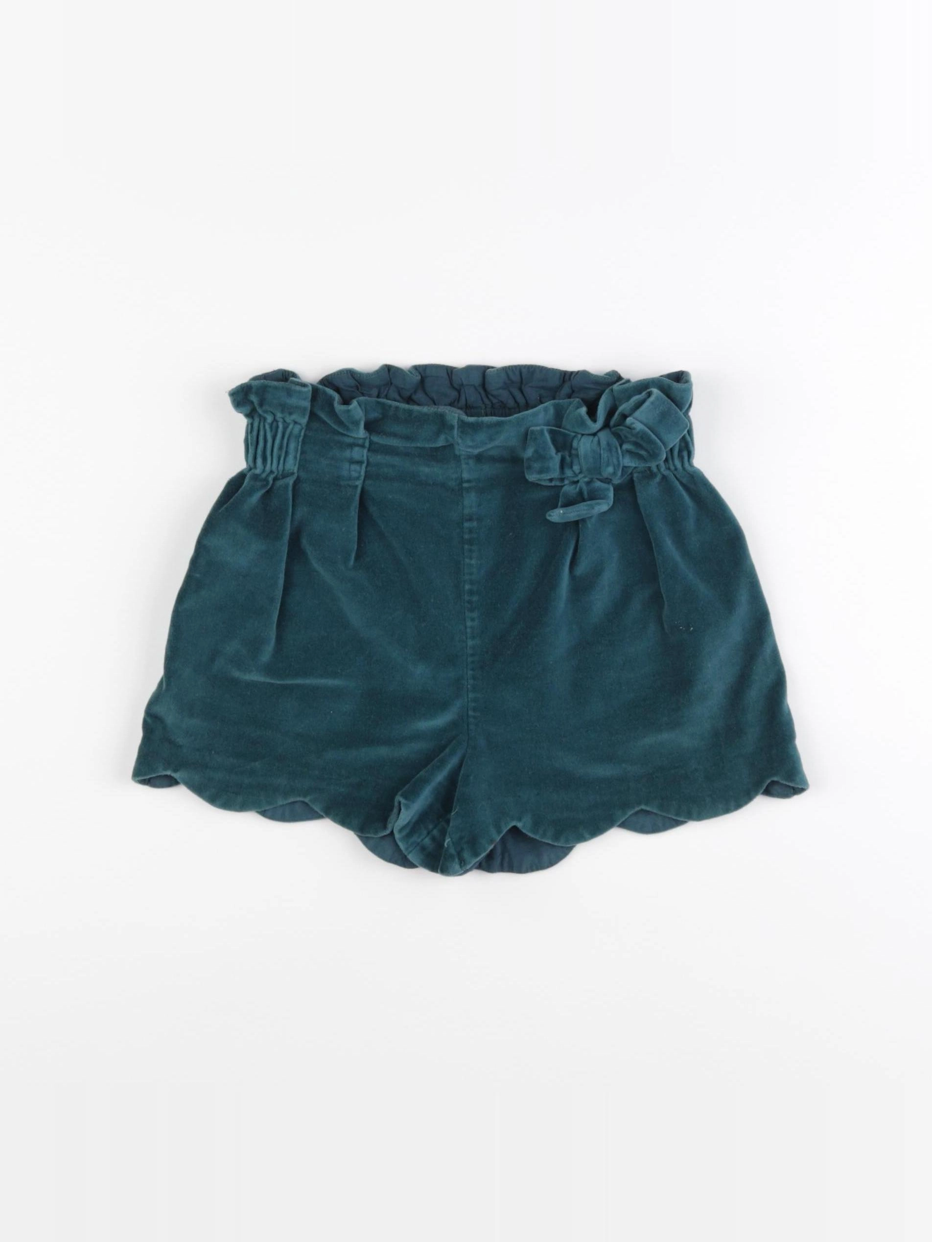 Vertbaudet - short vert - 7 ans