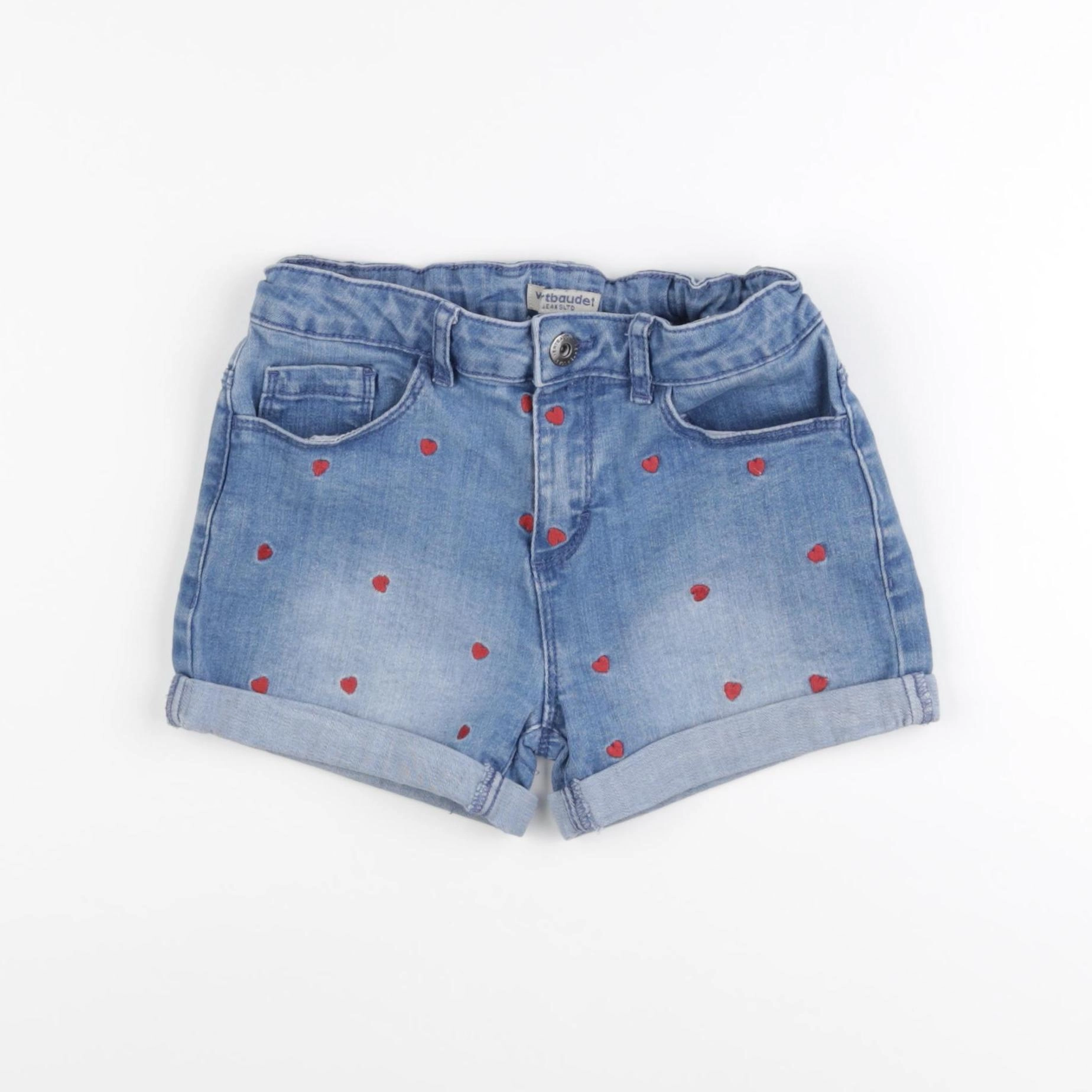 Vertbaudet - short bleu - 7 ans