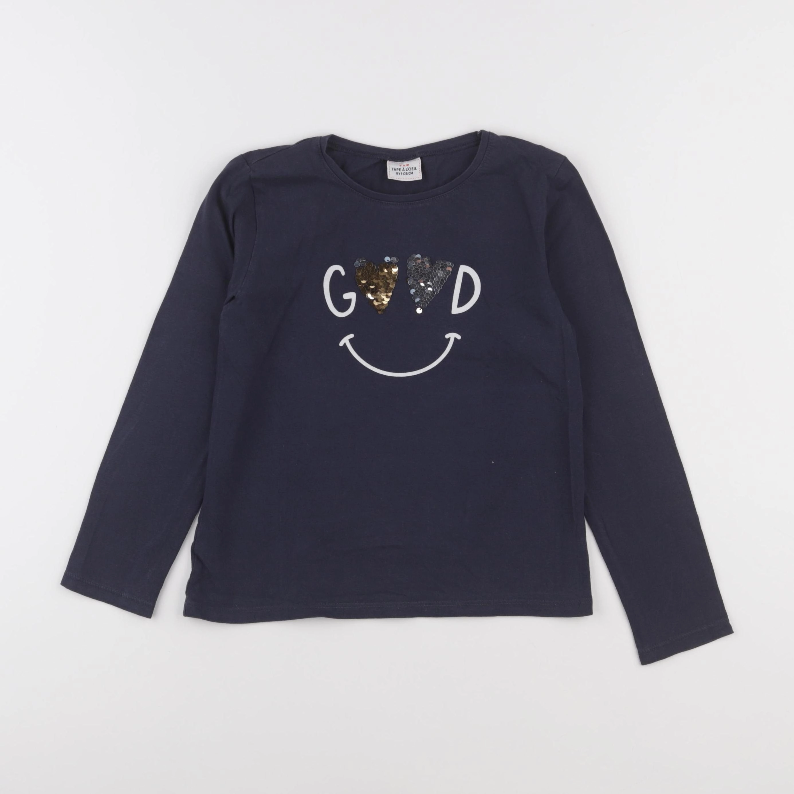 Tape à l'oeil - tee-shirt bleu - 8 ans