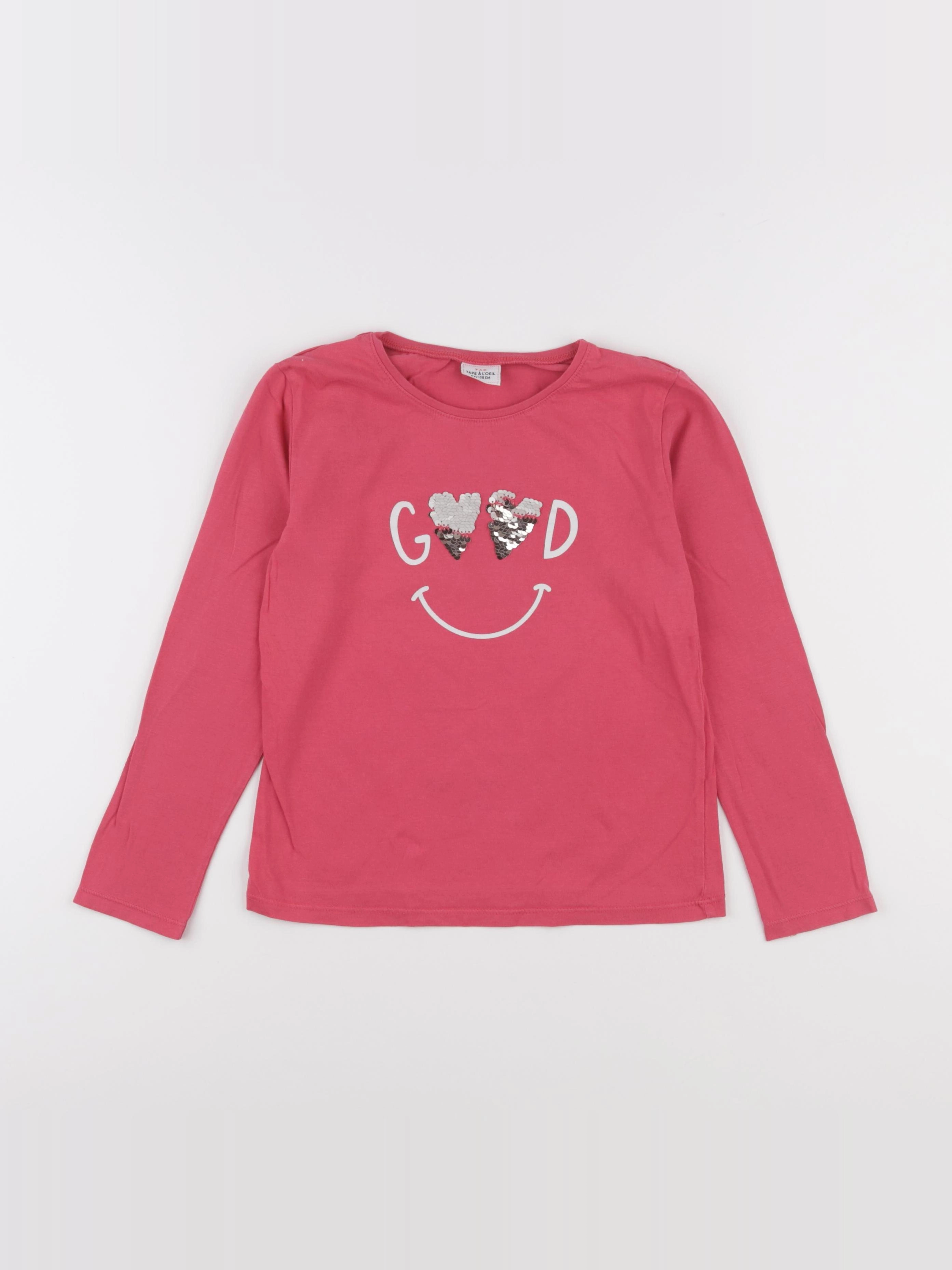 Tape à l'oeil - tee-shirt rose - 8 ans