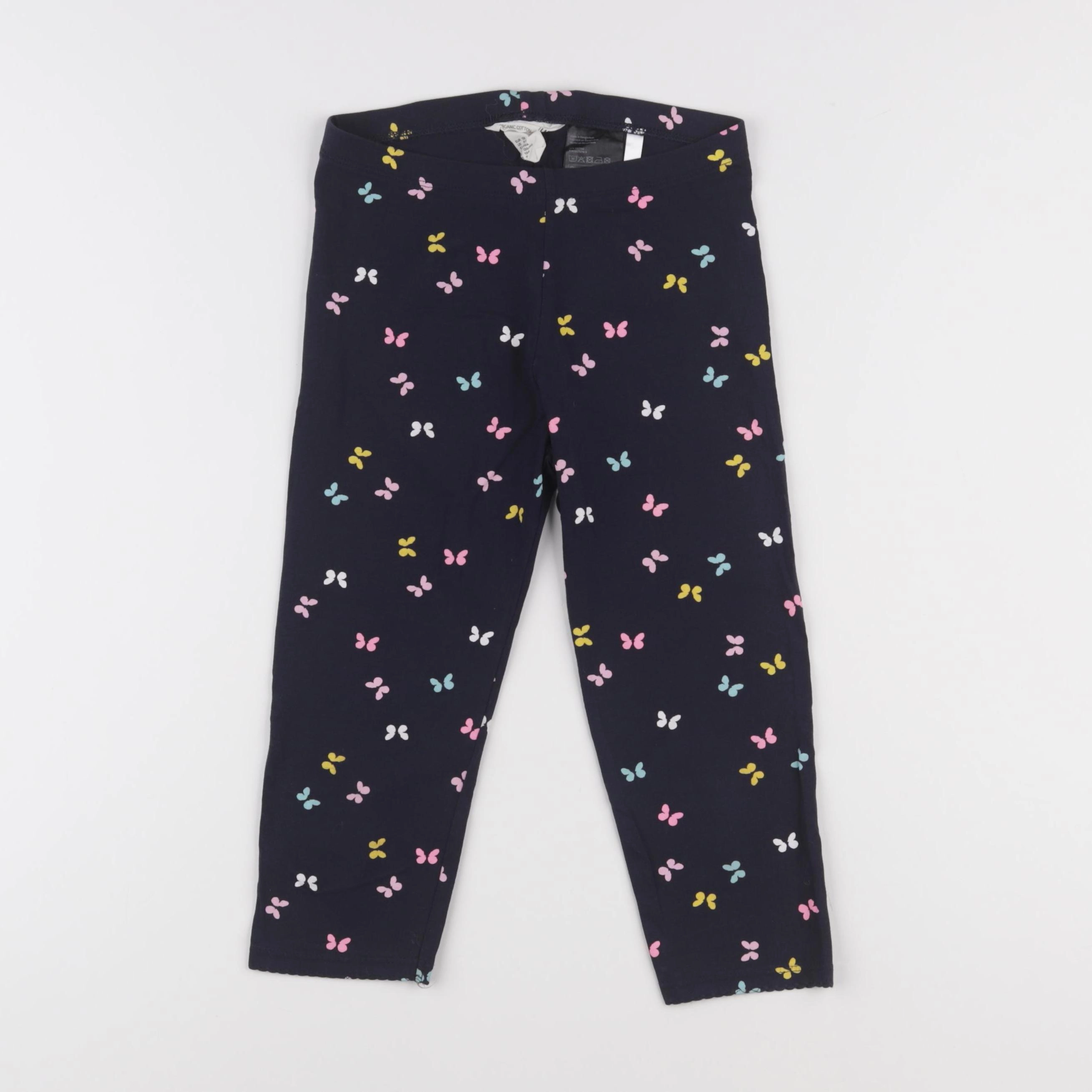 H&M - legging court bleu - 8/9 ans