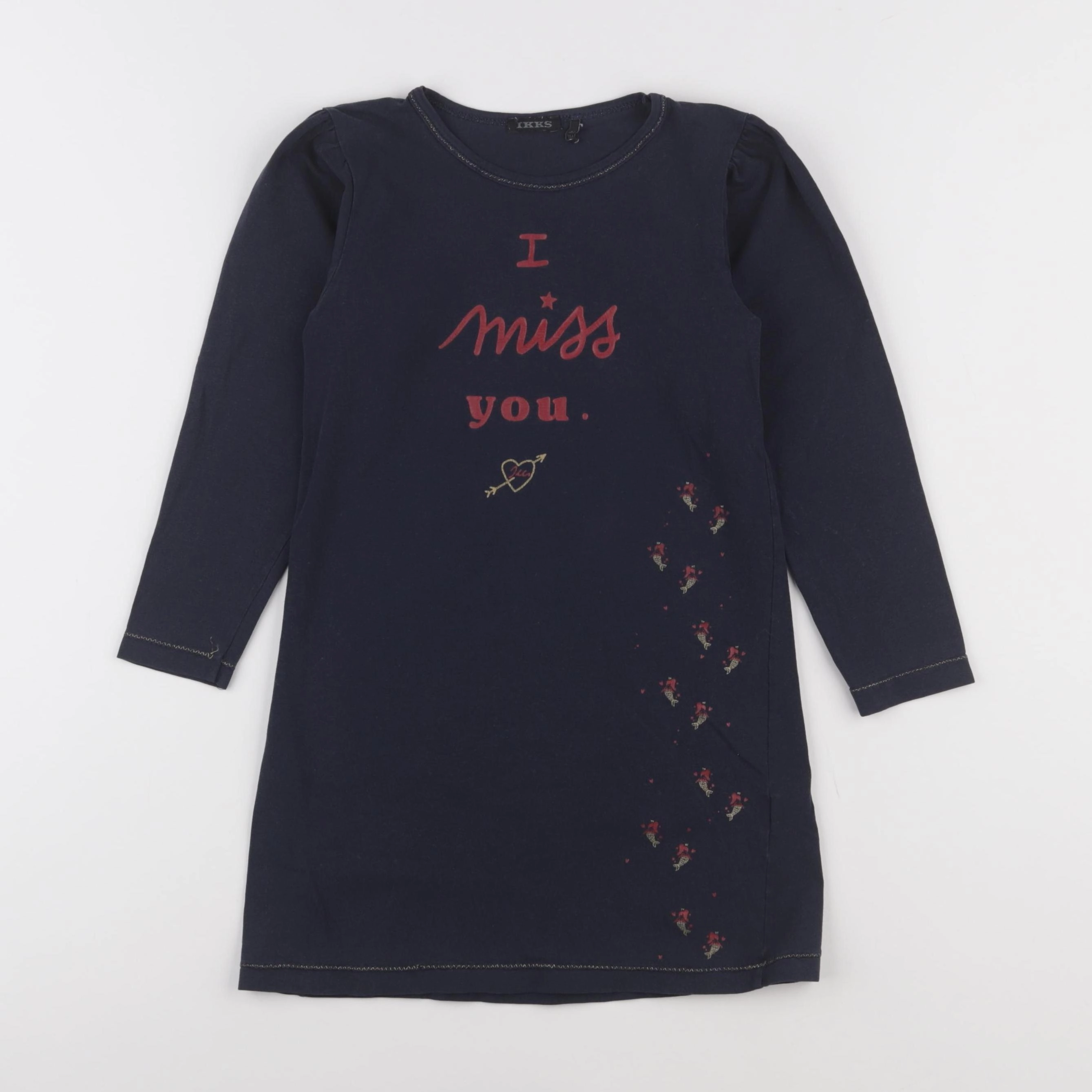 IKKS - robe bleu - 6 ans