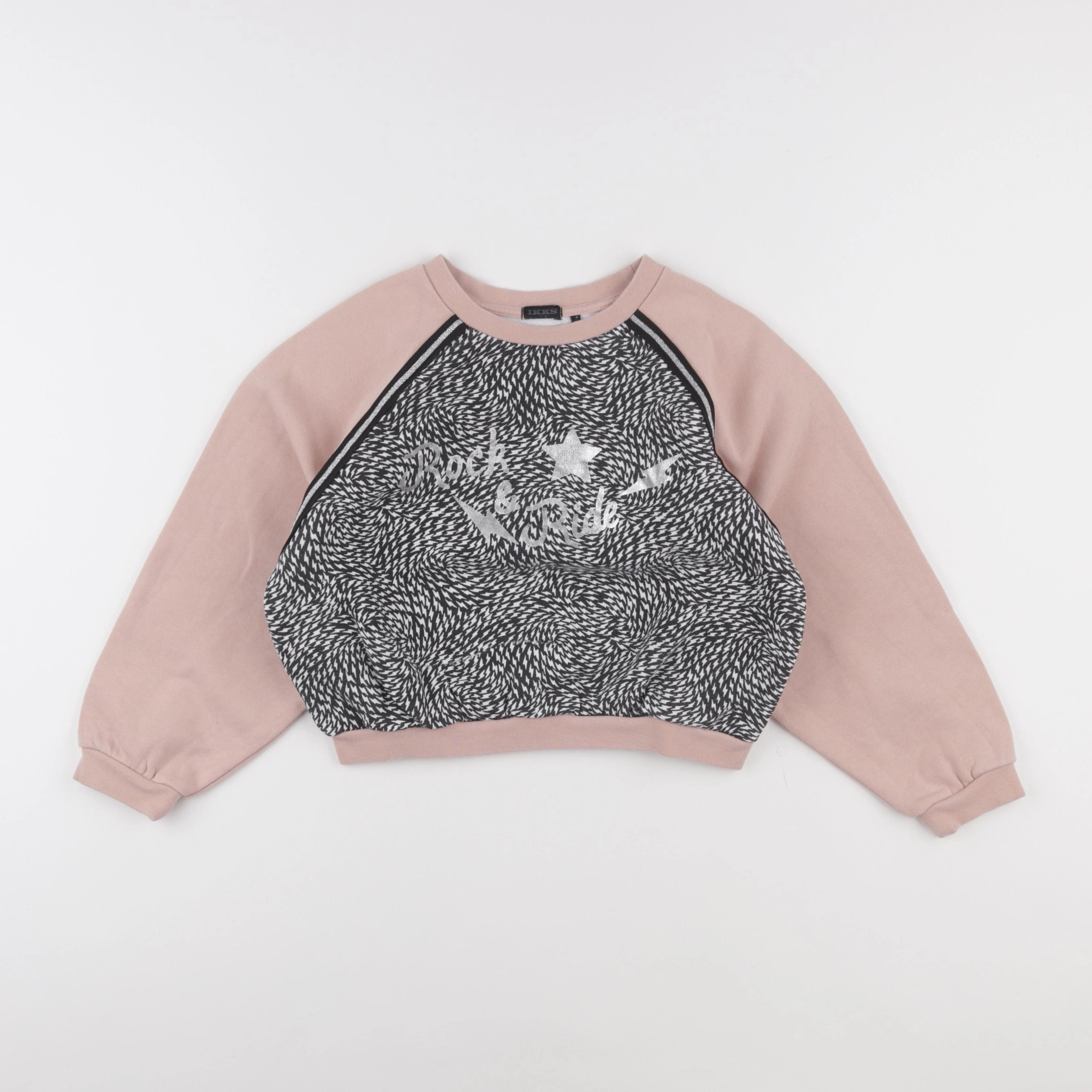 IKKS - sweat rose - 8 ans