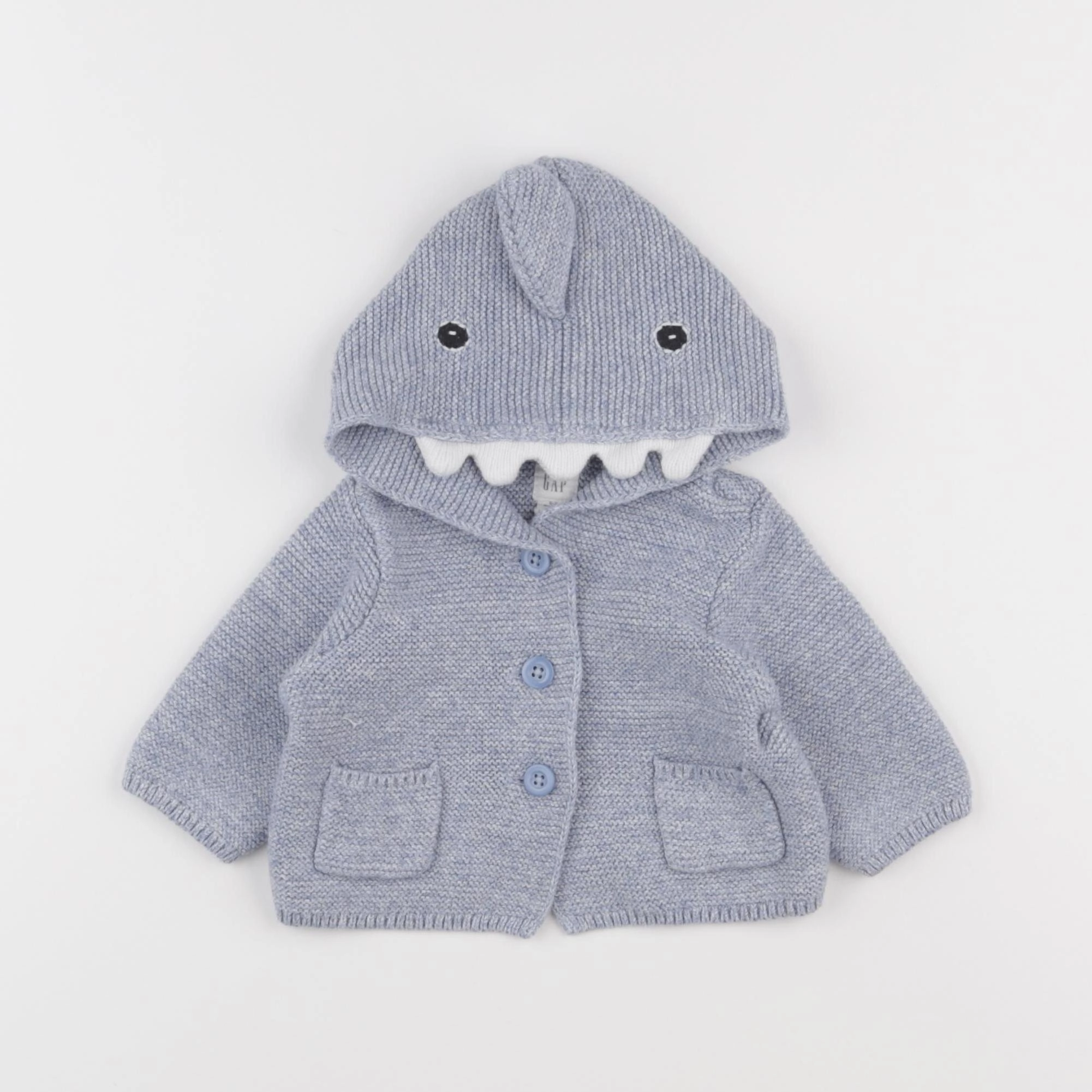 GAP - gilet bleu - 0/3 mois
