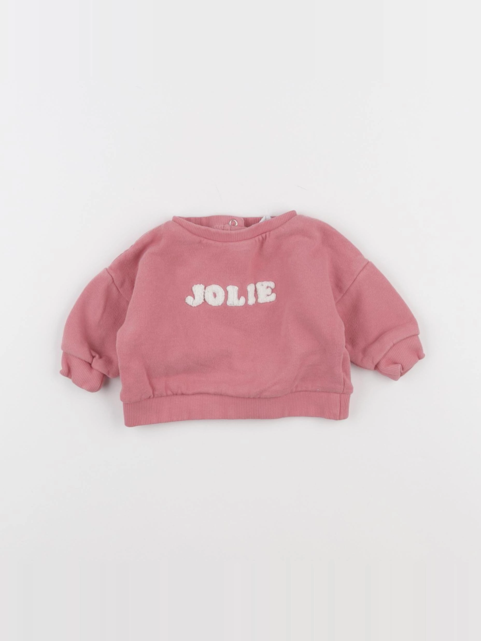 Vertbaudet - sweat rose - 3 mois