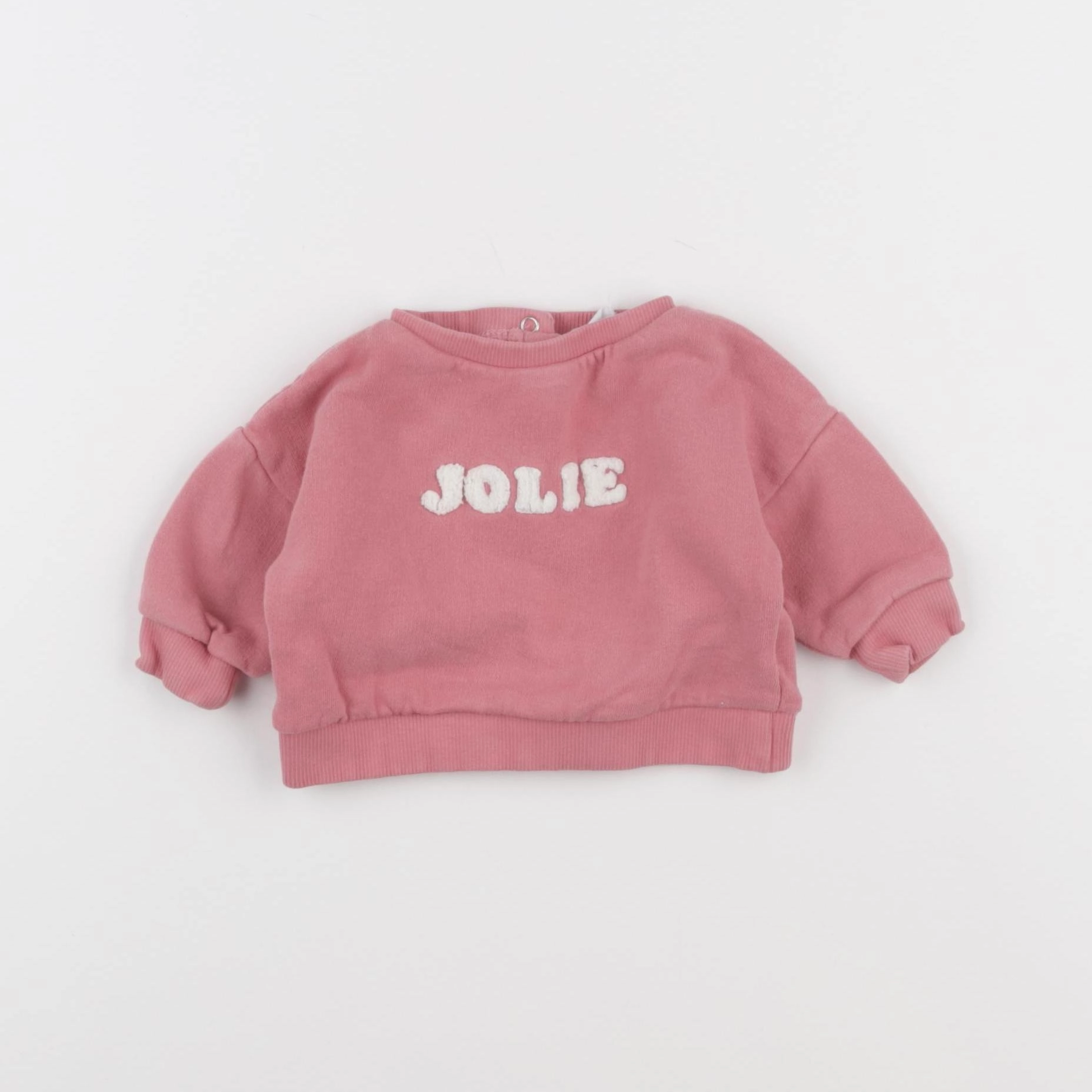 Vertbaudet - sweat rose - 3 mois
