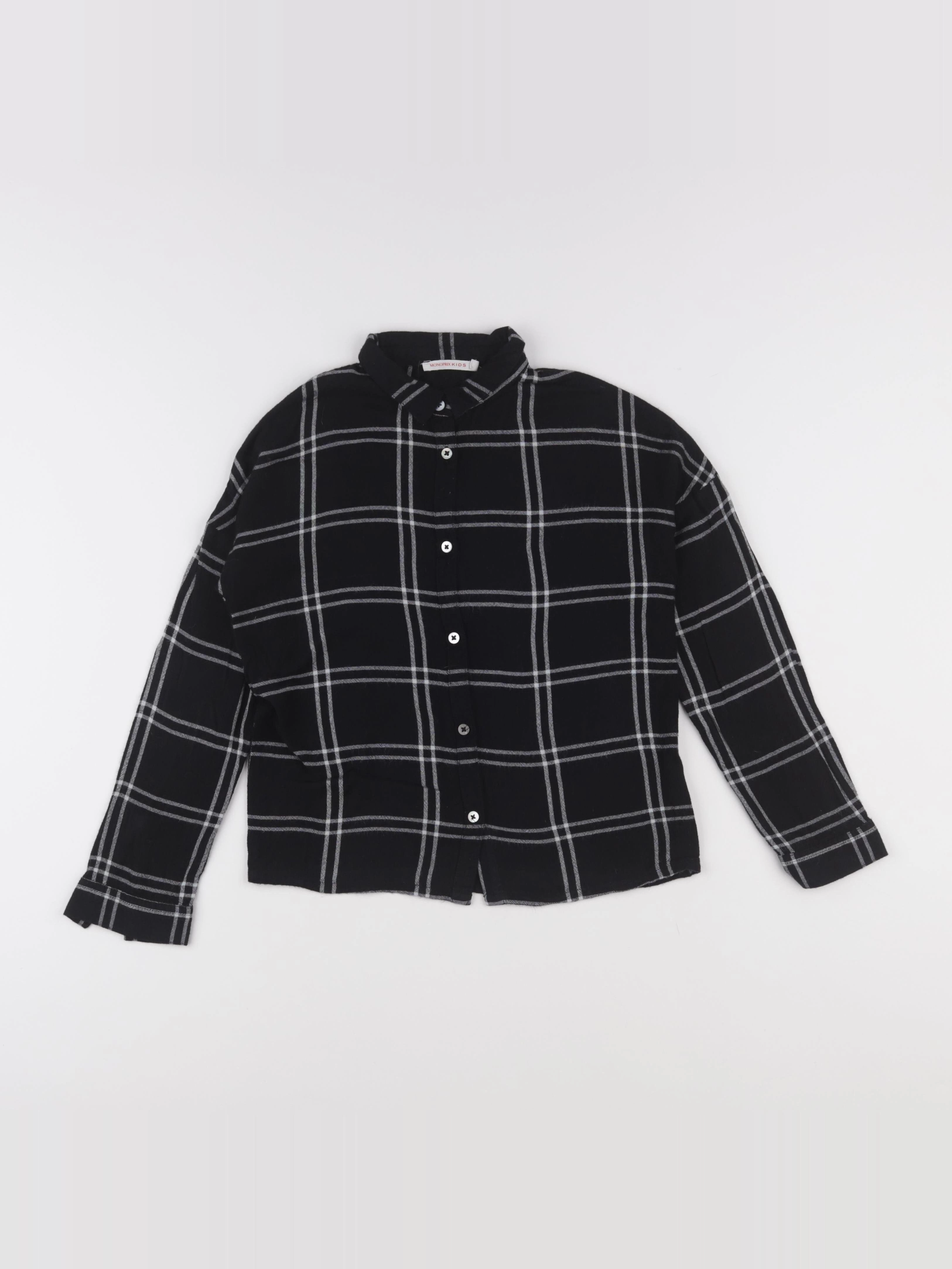 Monoprix - chemise noir - 10 ans