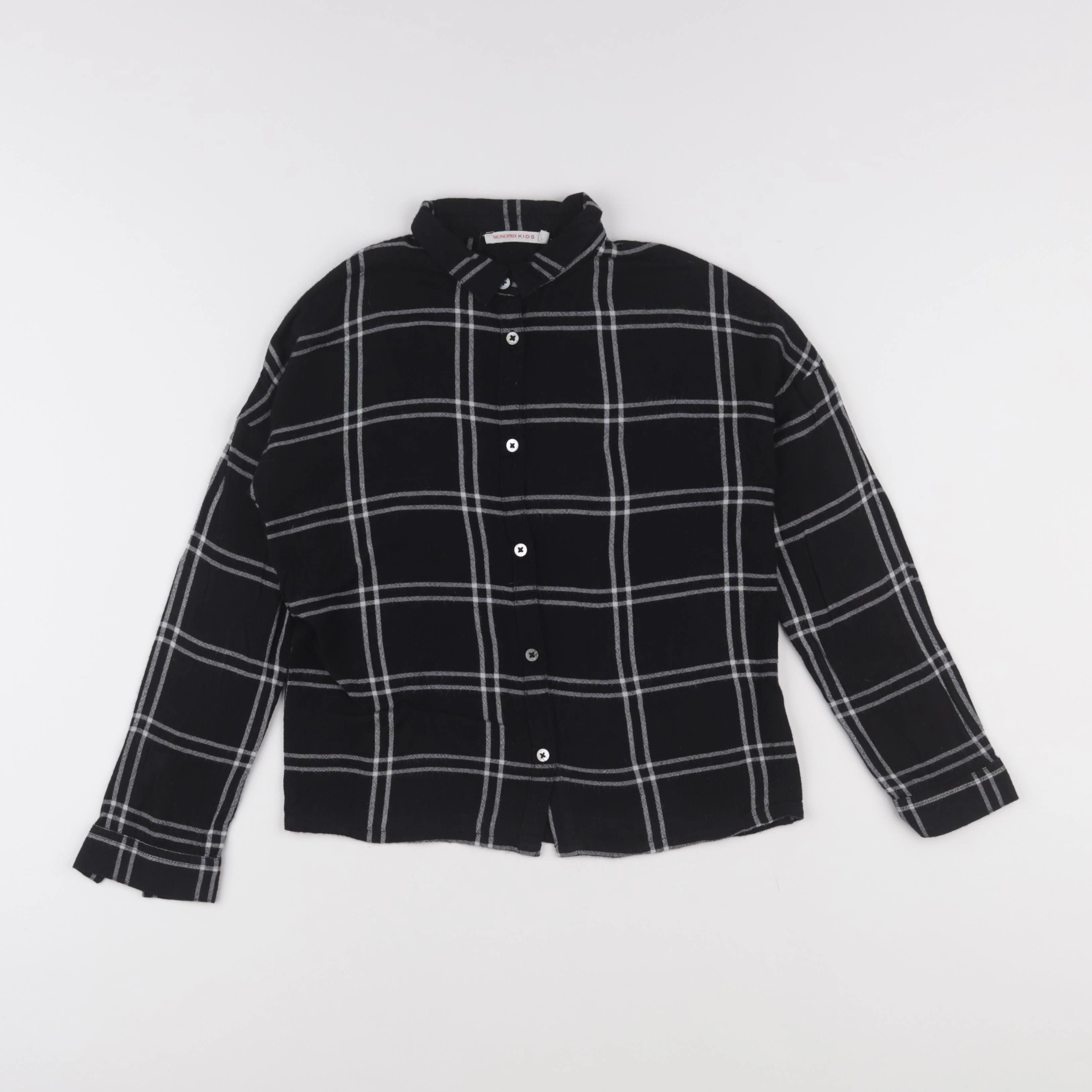 Monoprix - chemise noir - 10 ans