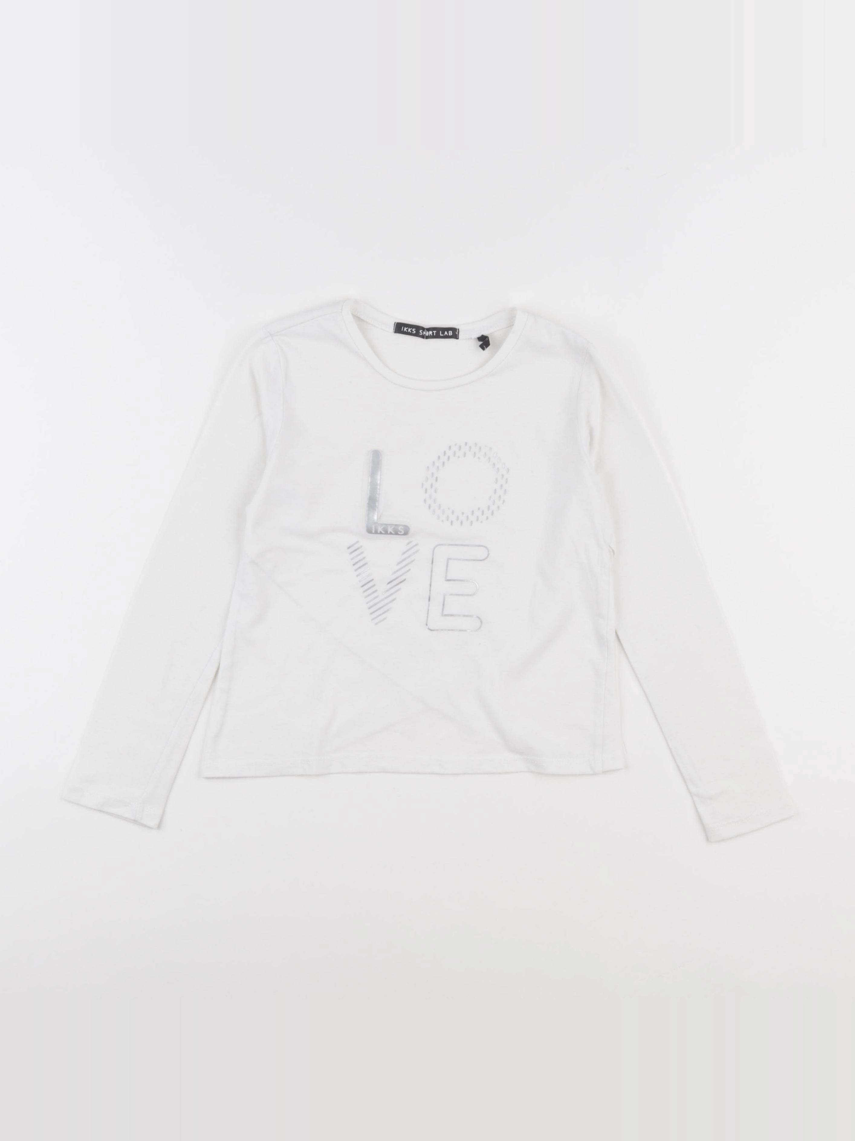 IKKS - tee-shirt blanc - 8 ans