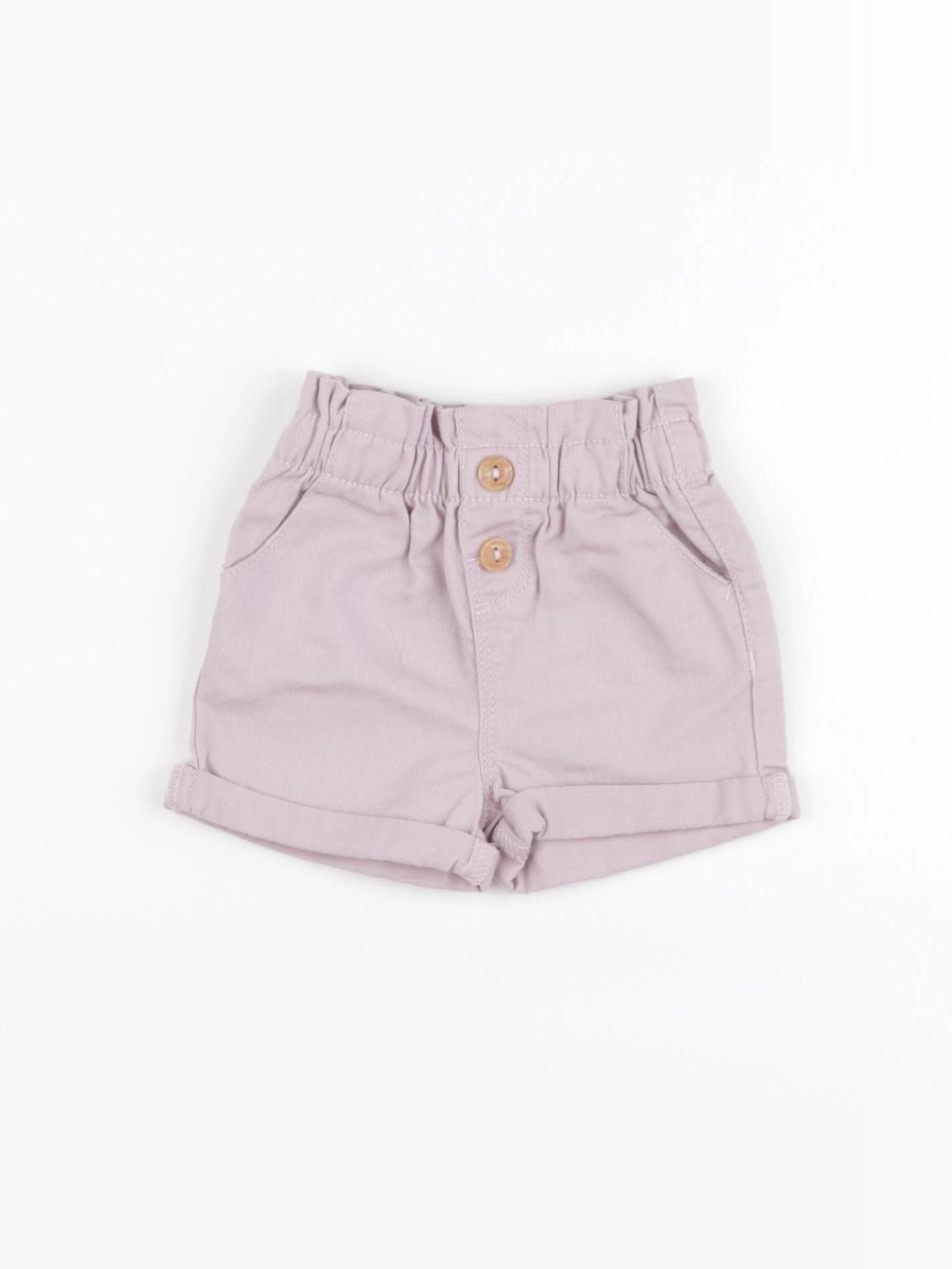 Vertbaudet - short violet - 3 mois