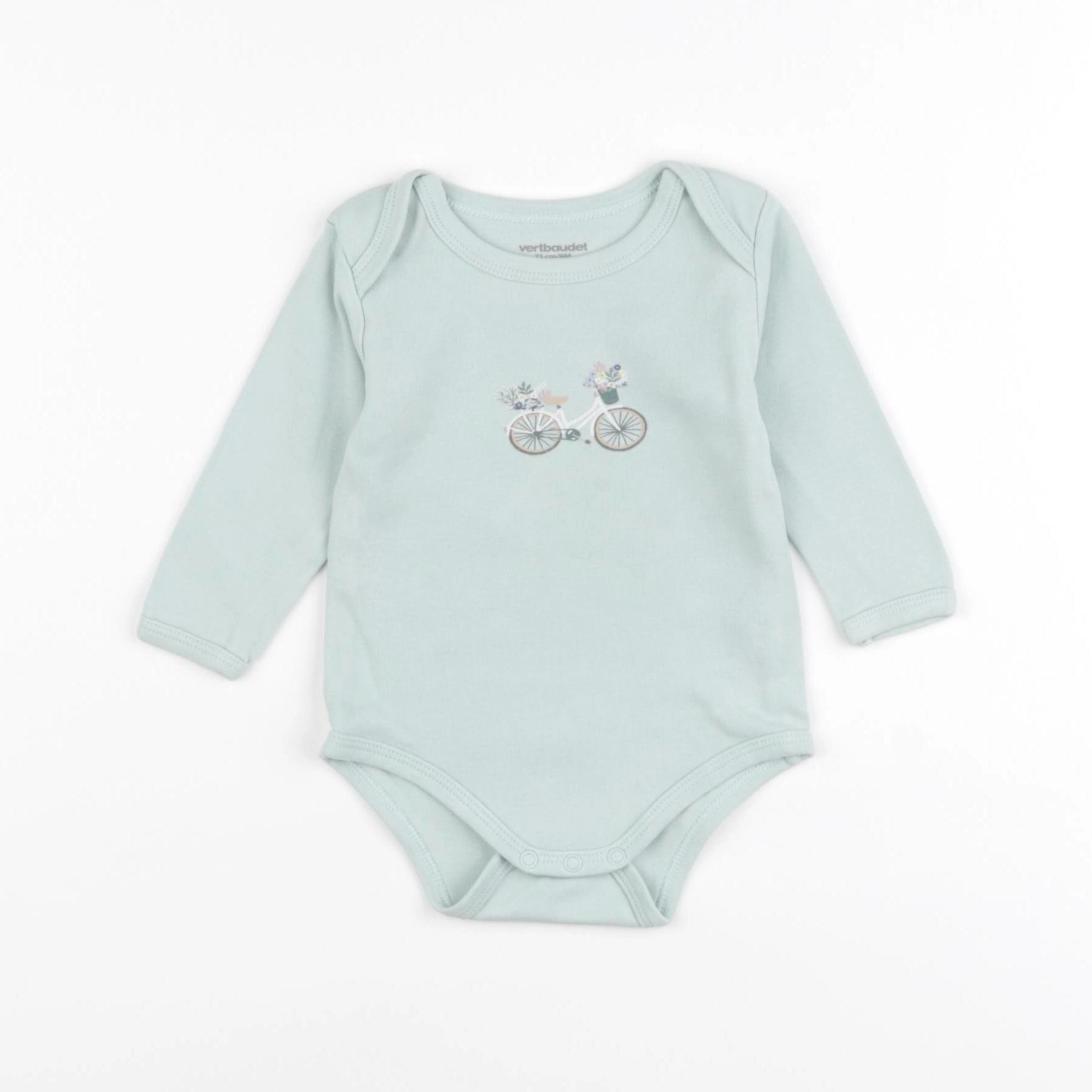 Vertbaudet - body bleu - 9 mois